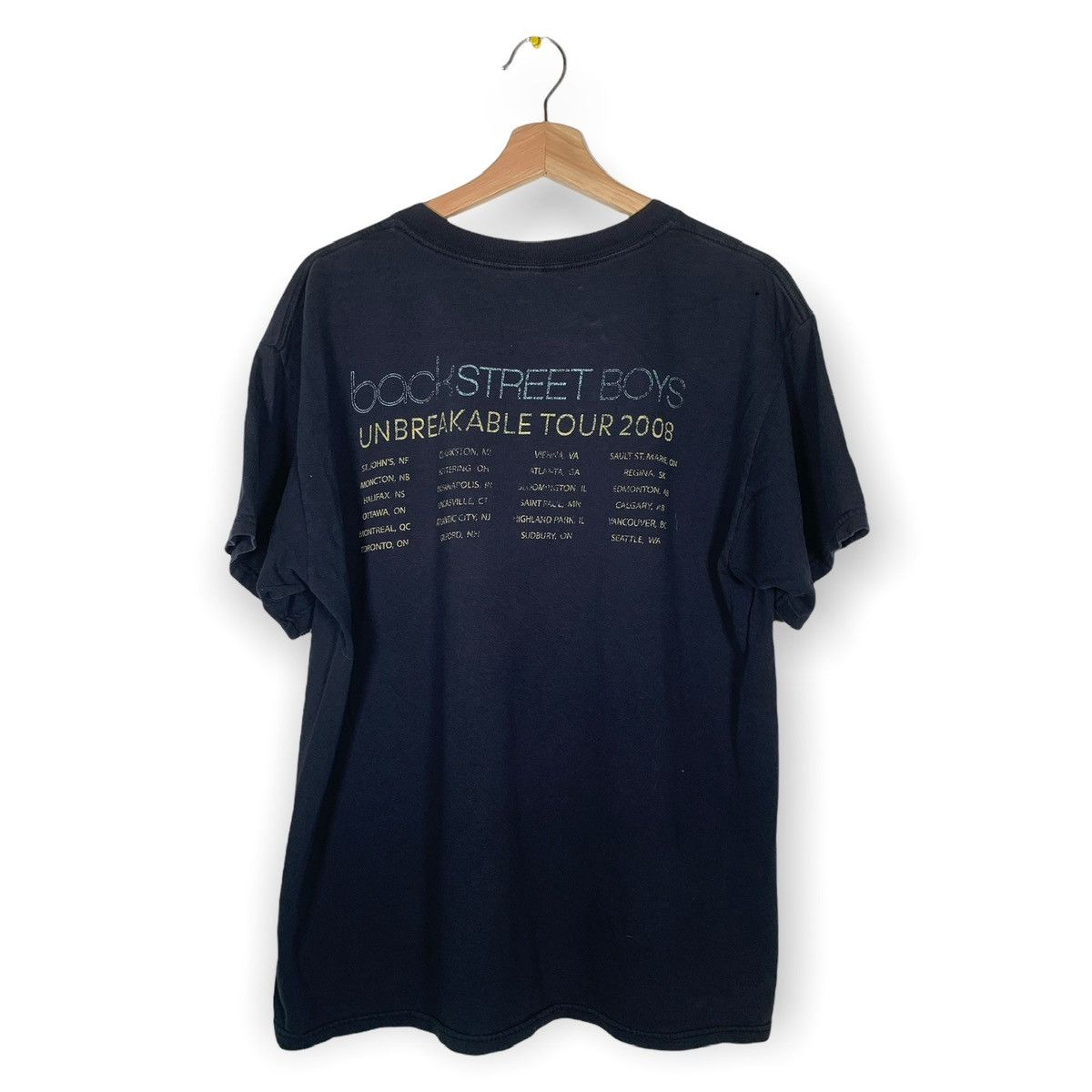 Band Tees × Japanese Brand × Vintage Vintage Backstreet Boys 2008 Unbreakable Tour T Shirt Size US L / EU 52-54 / 3 - 3 Thumbnail