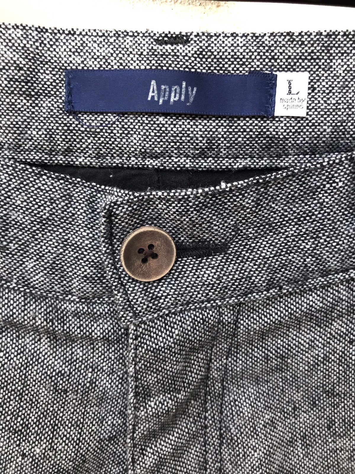 Japanese Brand × Number (N)ine × Vintage Japanese Brand Apply Made By Spinns Wool Nice Design Pants Size US 31 - 6 Thumbnail