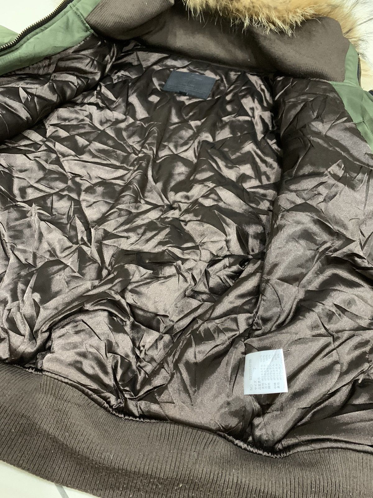 NO ID RACOON FUR INSULATED BOMBER JACKET LIKE NEW! Size US M / EU 48-50 / 2 - 8 Thumbnail