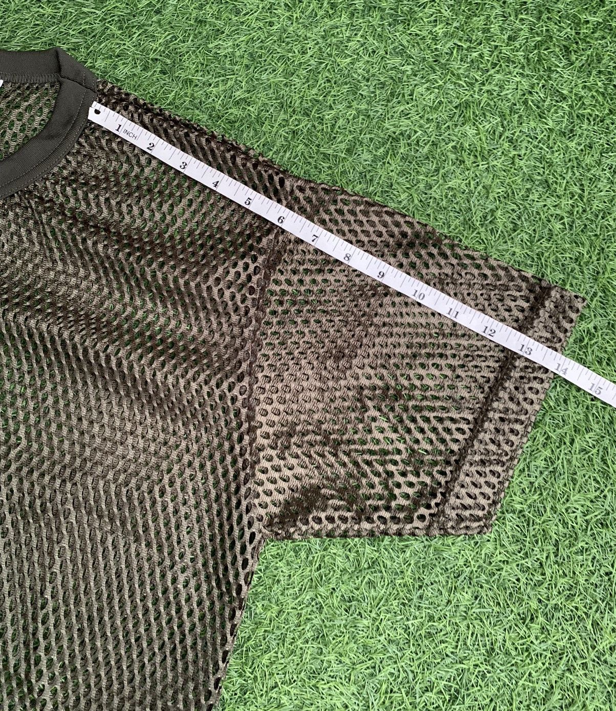Japanese Brand Army Green fish Nets Tshirts Size US M / EU 48-50 / 2 - 11 Thumbnail