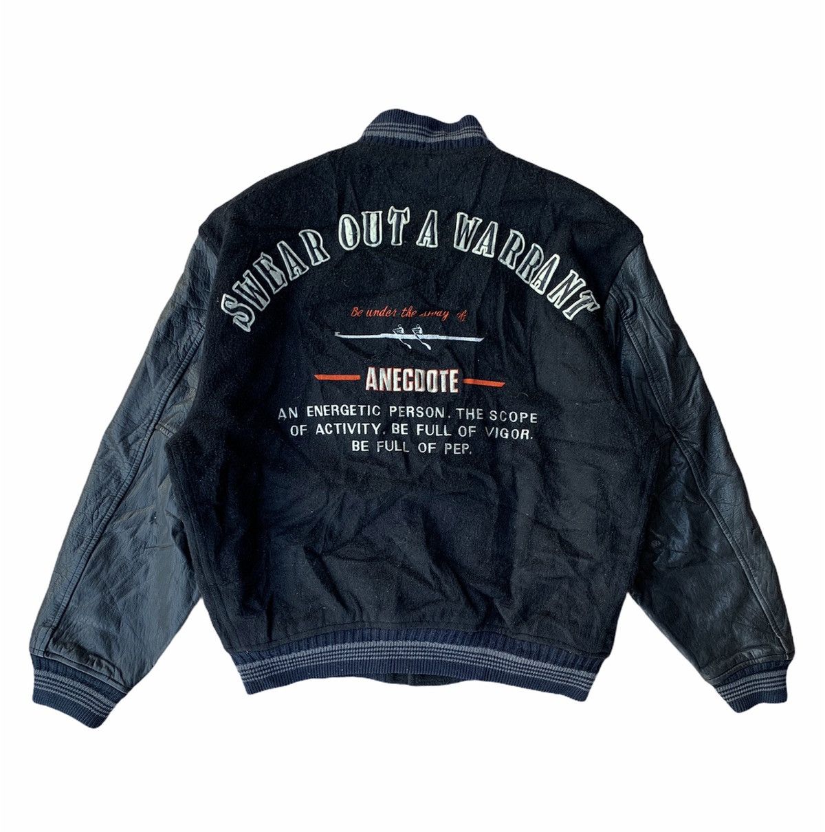 Japanese Brand Japanese Brand Wool Leather Varsity Jacket Size US M / EU 48-50 / 2 - 1 Thumbnail