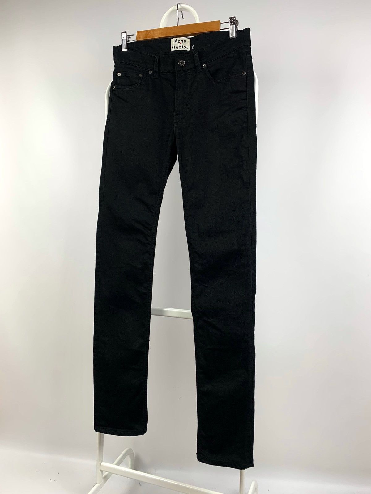 Acne Studios Acne Studios Ace Stay Cash Black Denim Jeans Size US 29 - 2 Thumbnail