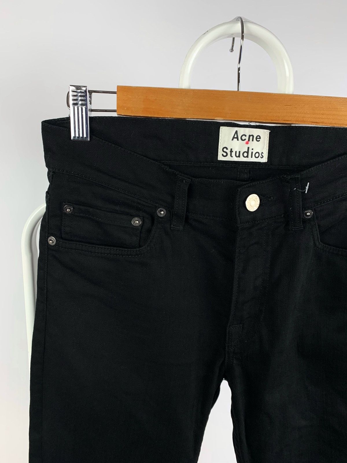 Acne Studios Acne Studios Ace Stay Cash Black Denim Jeans Size US 29 - 7 Thumbnail