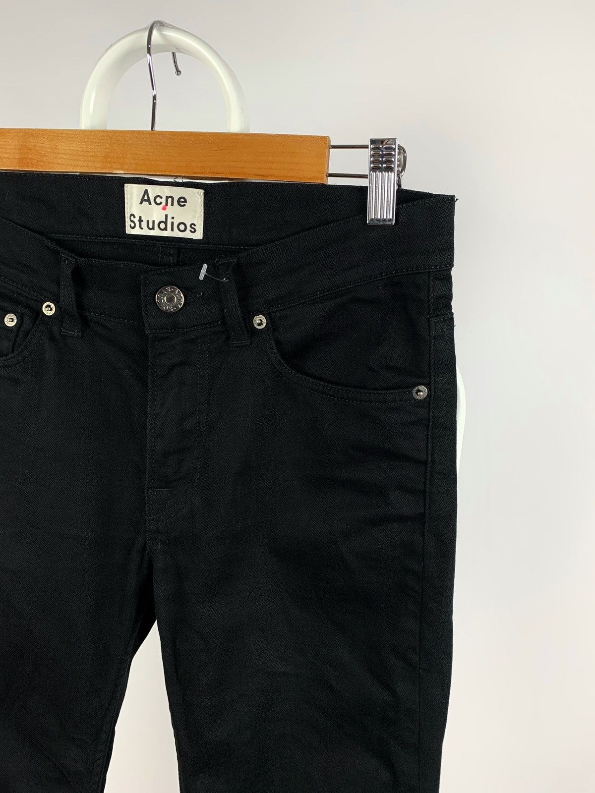 Acne Studios Acne Studios Ace Stay Cash Black Denim Jeans Size US 29 - 6 Thumbnail