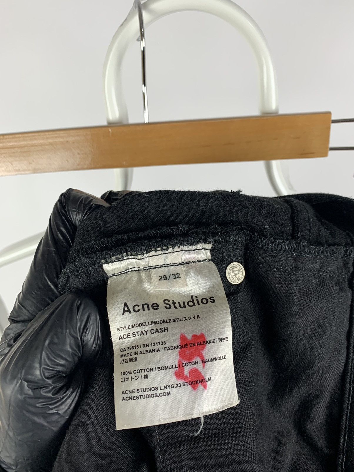 Acne Studios Acne Studios Ace Stay Cash Black Denim Jeans Size US 29 - 13 Thumbnail