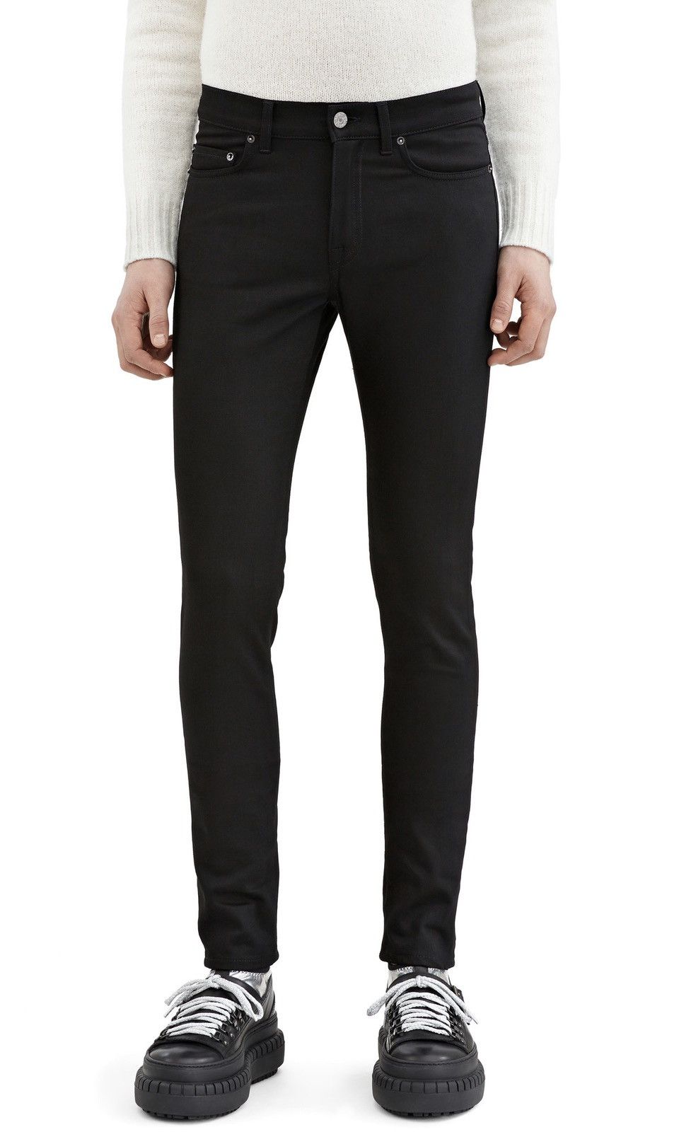 Acne Studios Acne Studios Ace Stay Cash Black Denim Jeans Size US 29 - 4 Thumbnail