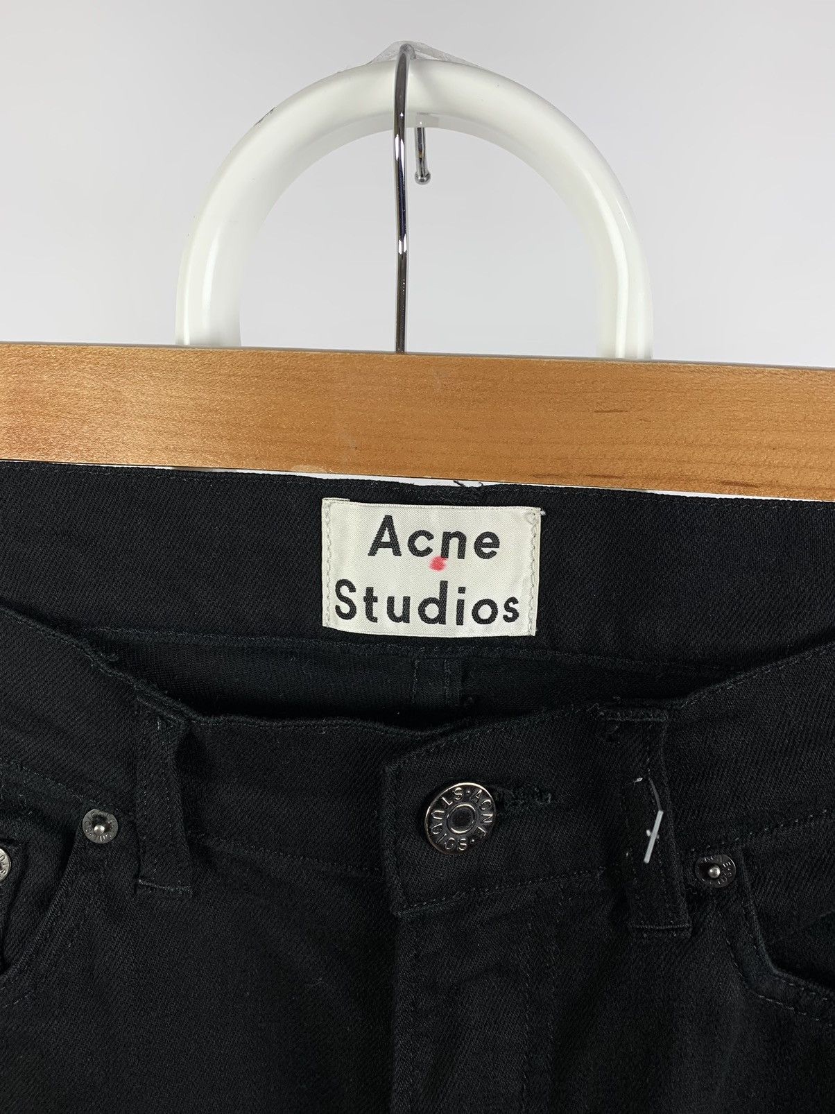 Acne Studios Acne Studios Ace Stay Cash Black Denim Jeans Size US 29 - 12 Thumbnail