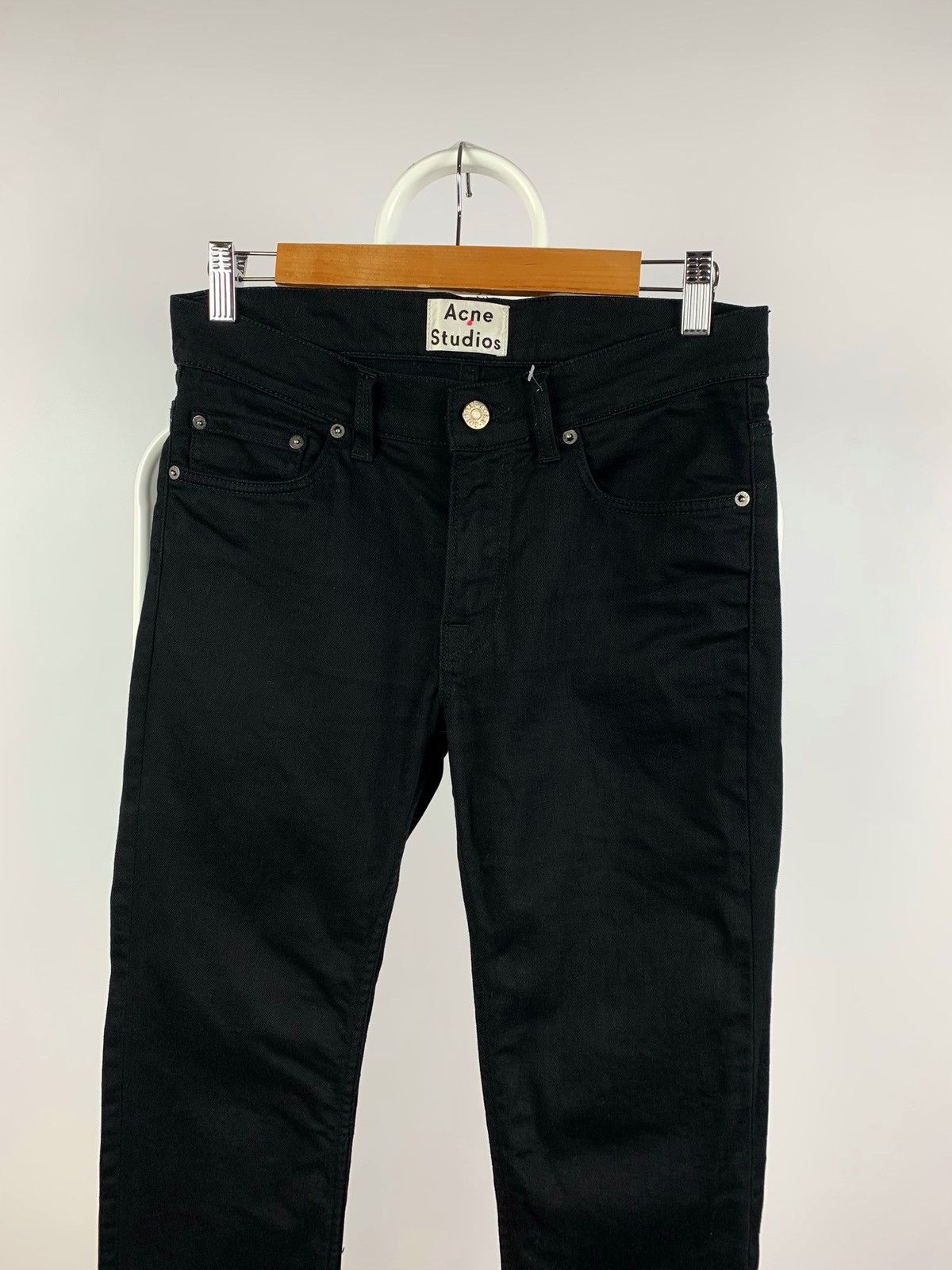 Acne Studios Acne Studios Ace Stay Cash Black Denim Jeans Size US 29 - 5 Thumbnail
