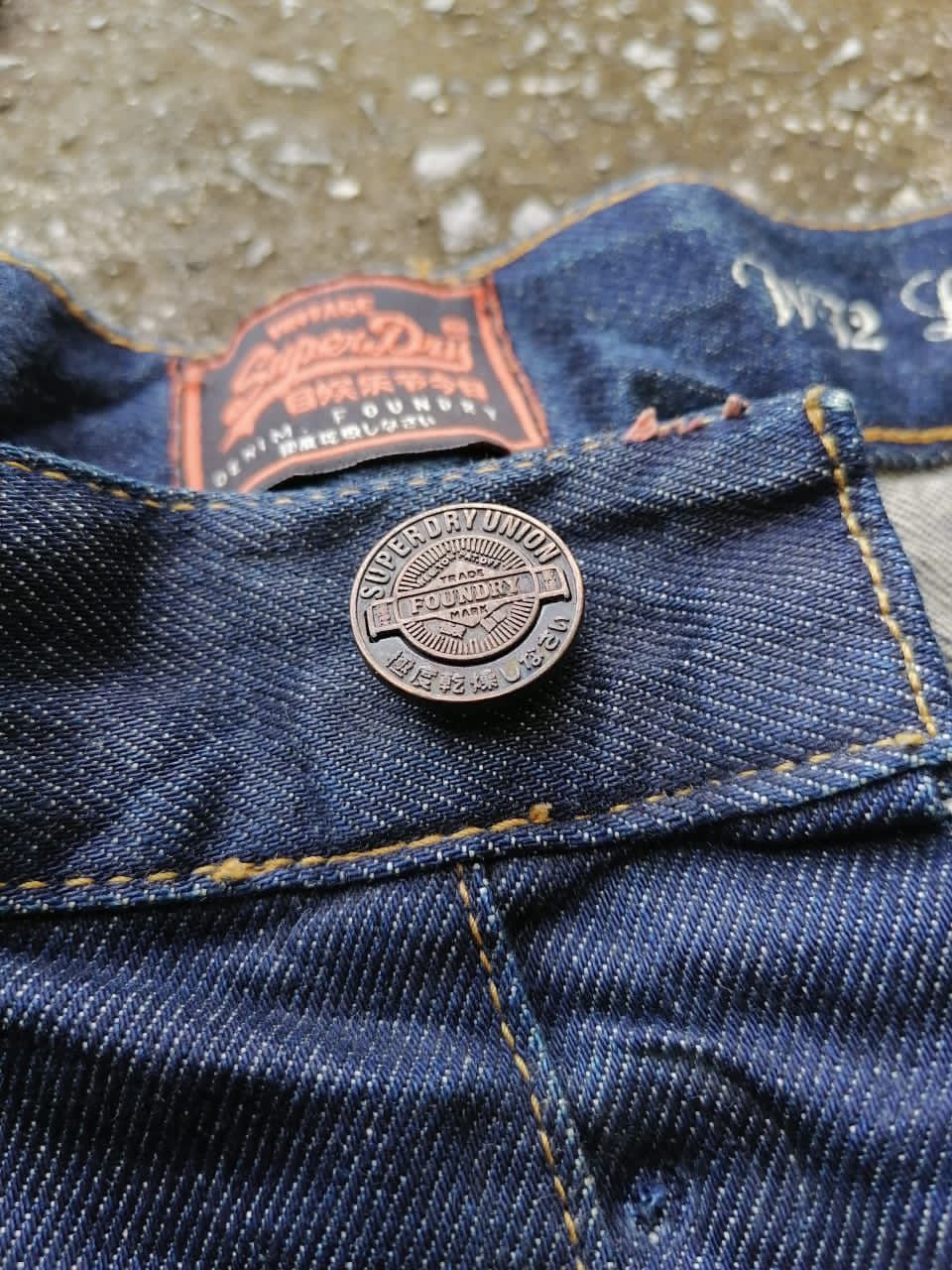 Superdry × Vintage Superdry Fly Button Denim Jeans Size US 36 / EU 52 - 6 Thumbnail