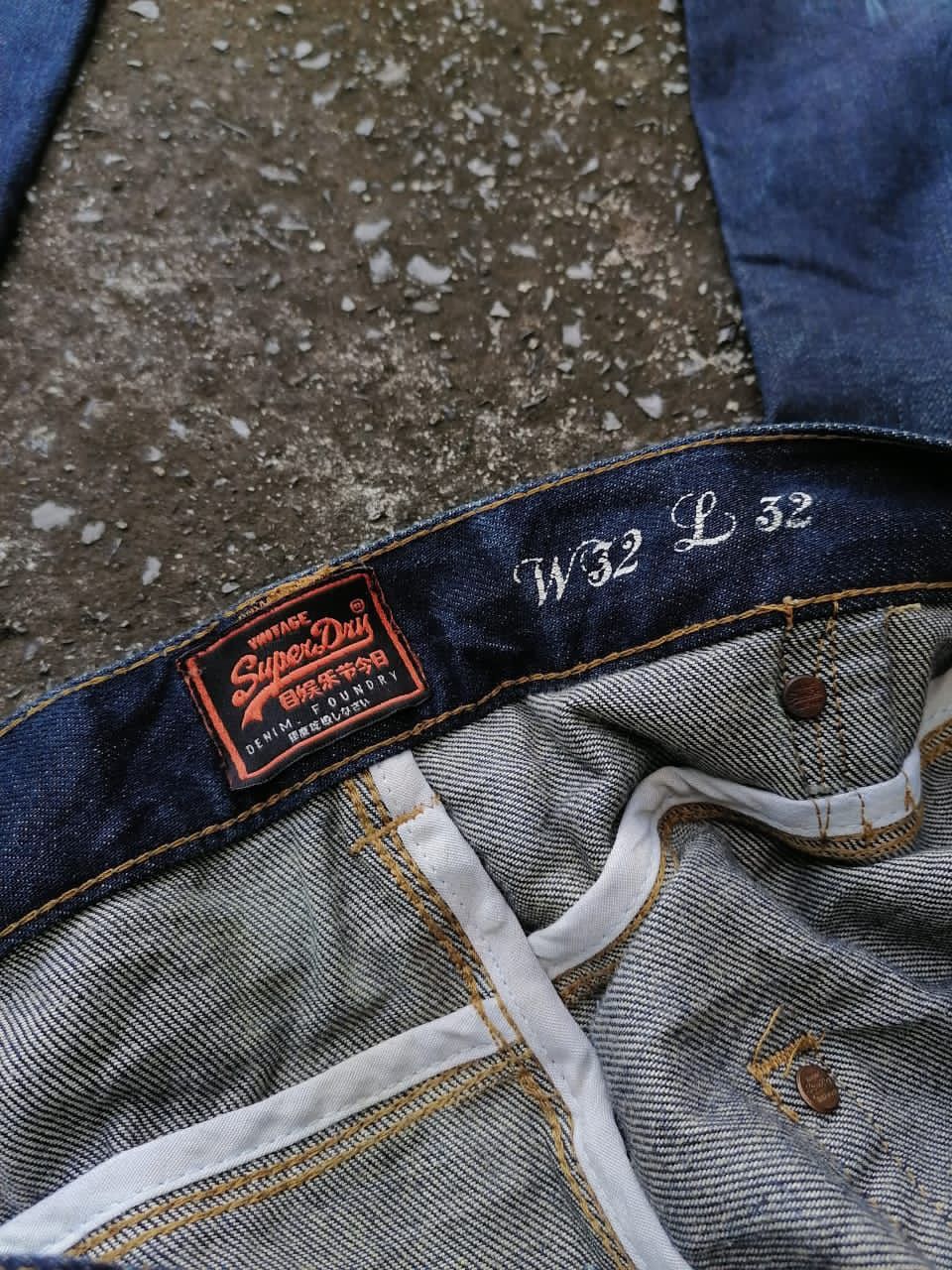 Superdry × Vintage Superdry Fly Button Denim Jeans Size US 36 / EU 52 - 7 Thumbnail