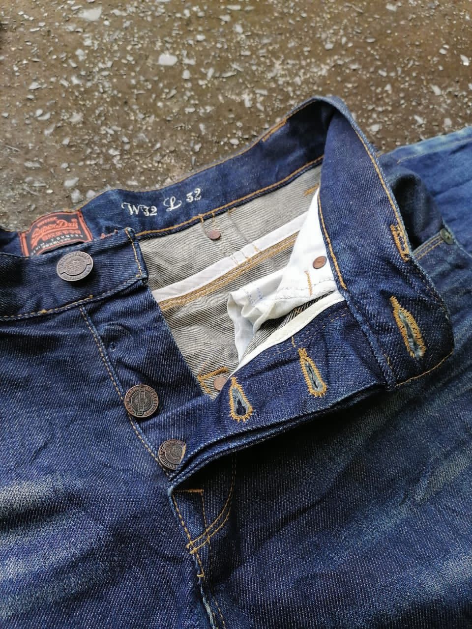 Superdry × Vintage Superdry Fly Button Denim Jeans Size US 36 / EU 52 - 3 Thumbnail