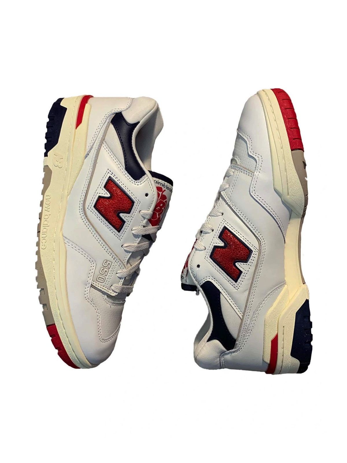 image of Aime Leon Dore x New Balance Aimé Leon Dore New Balance 550 Red Navy Shoes, Men's (Size 11)