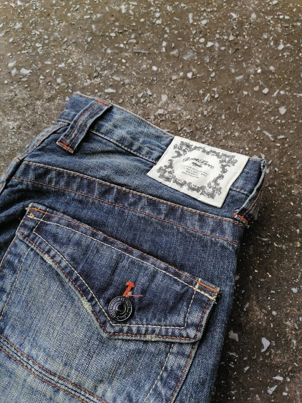 Other Root Tree Distressed Denim Jeans Size US 34 / EU 50 - 6 Thumbnail