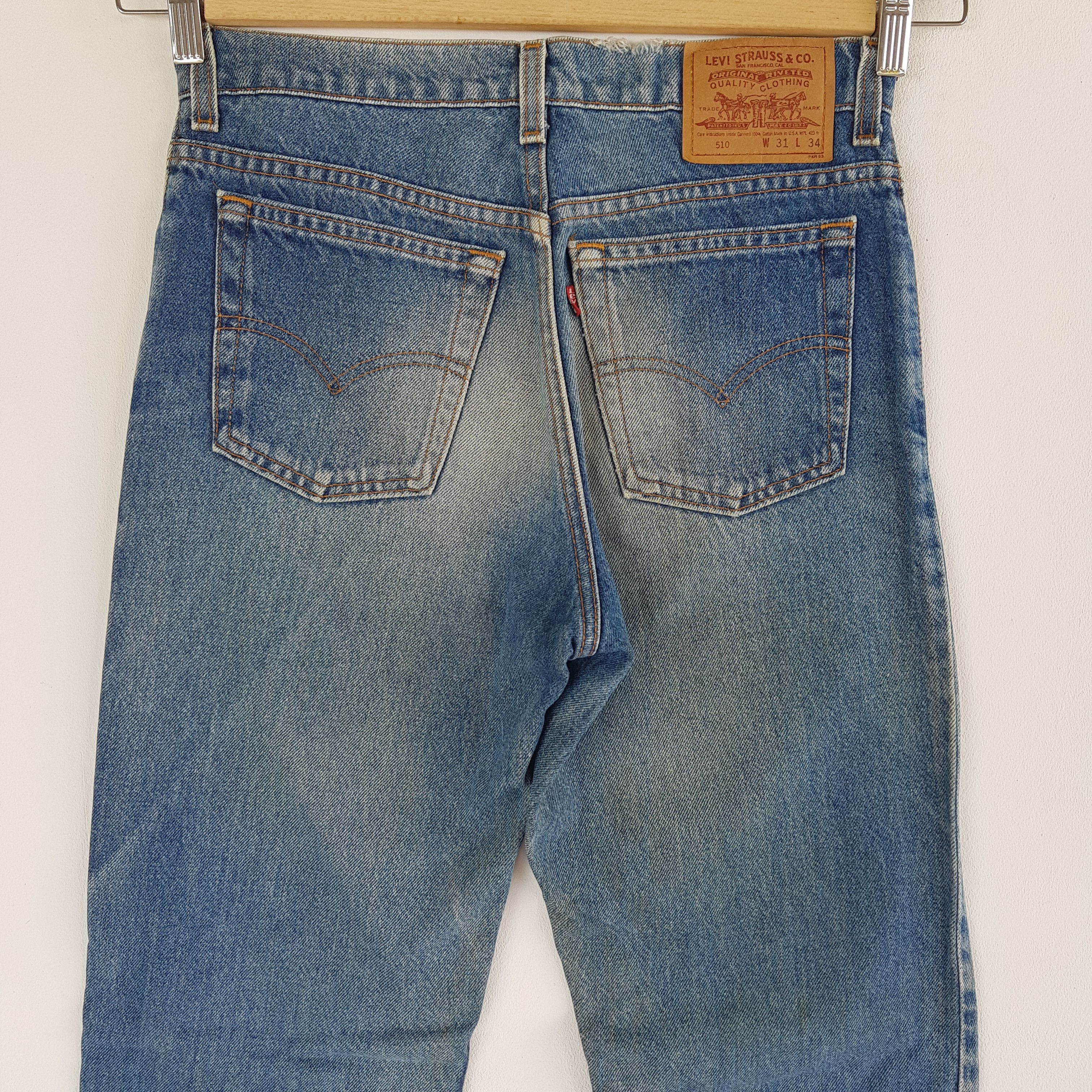 Levi's Vintage Levis Ripped Jeans Earth Tone Levi's 510 Denim Size US 30 / EU 46 - 4 Thumbnail