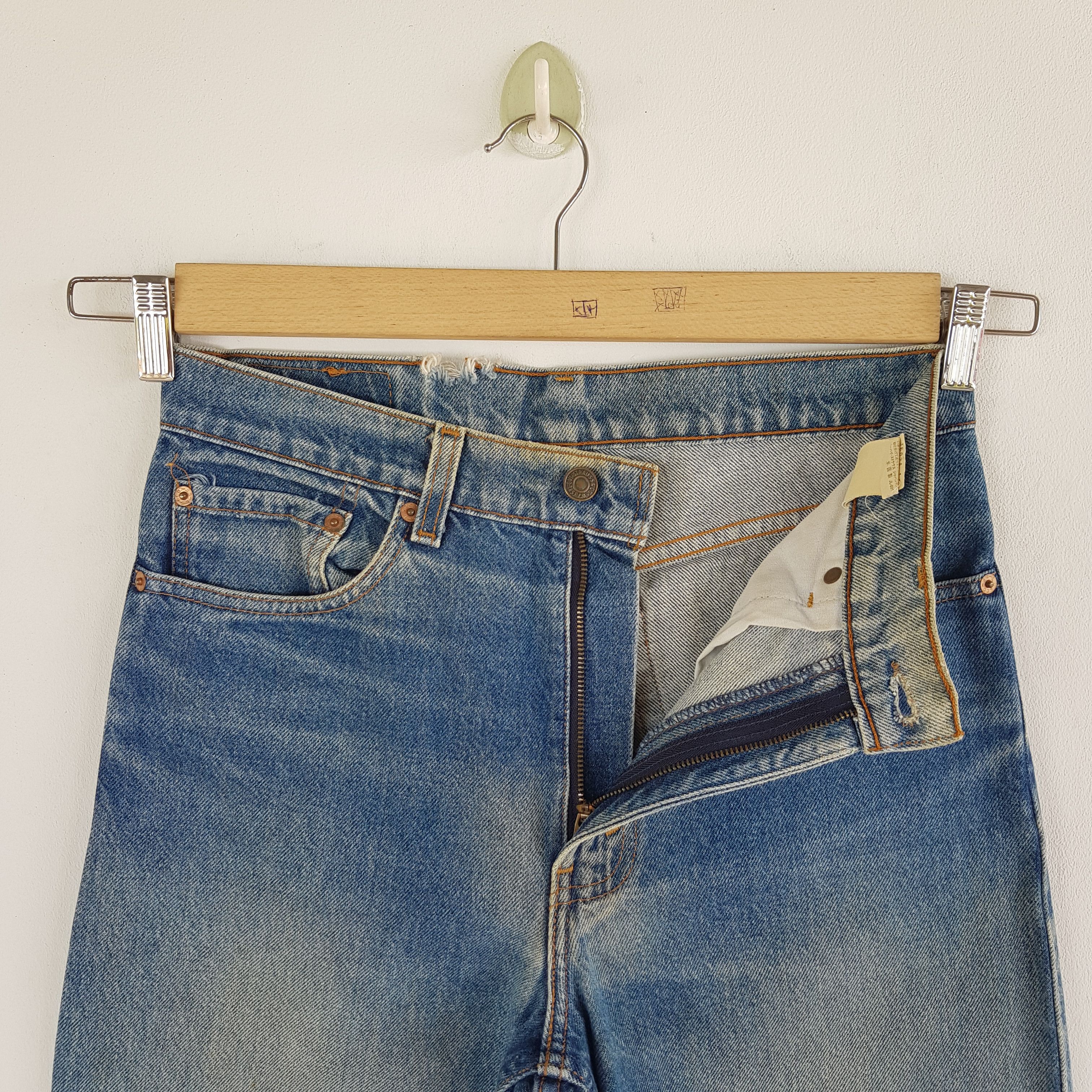 Levi's Vintage Levis Ripped Jeans Earth Tone Levi's 510 Denim Size US 30 / EU 46 - 8 Thumbnail