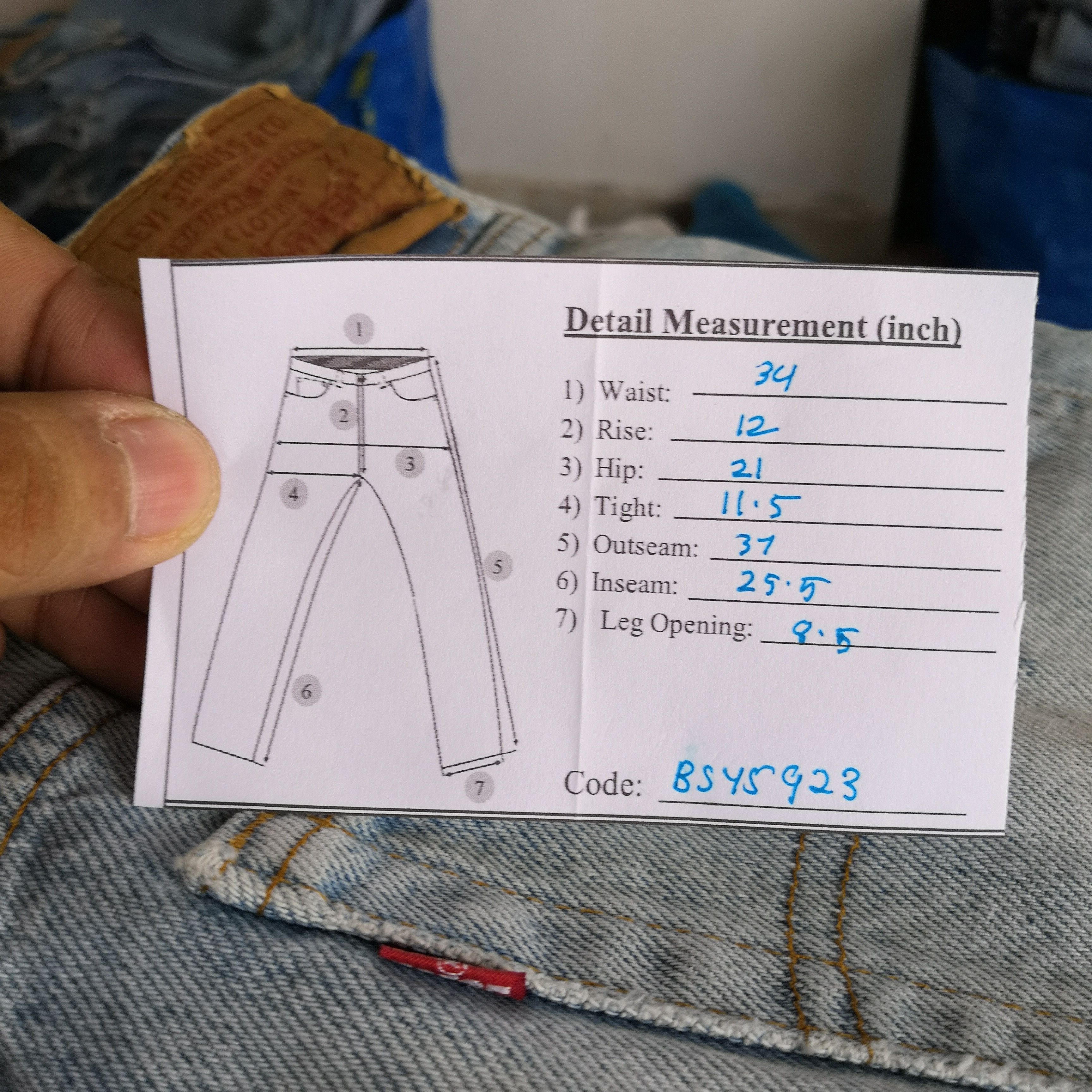 Levi's Washed Faded Vintage Levis 510 Jeans Distressed Levi's Denim Size US 34 / EU 50 - 13 Thumbnail