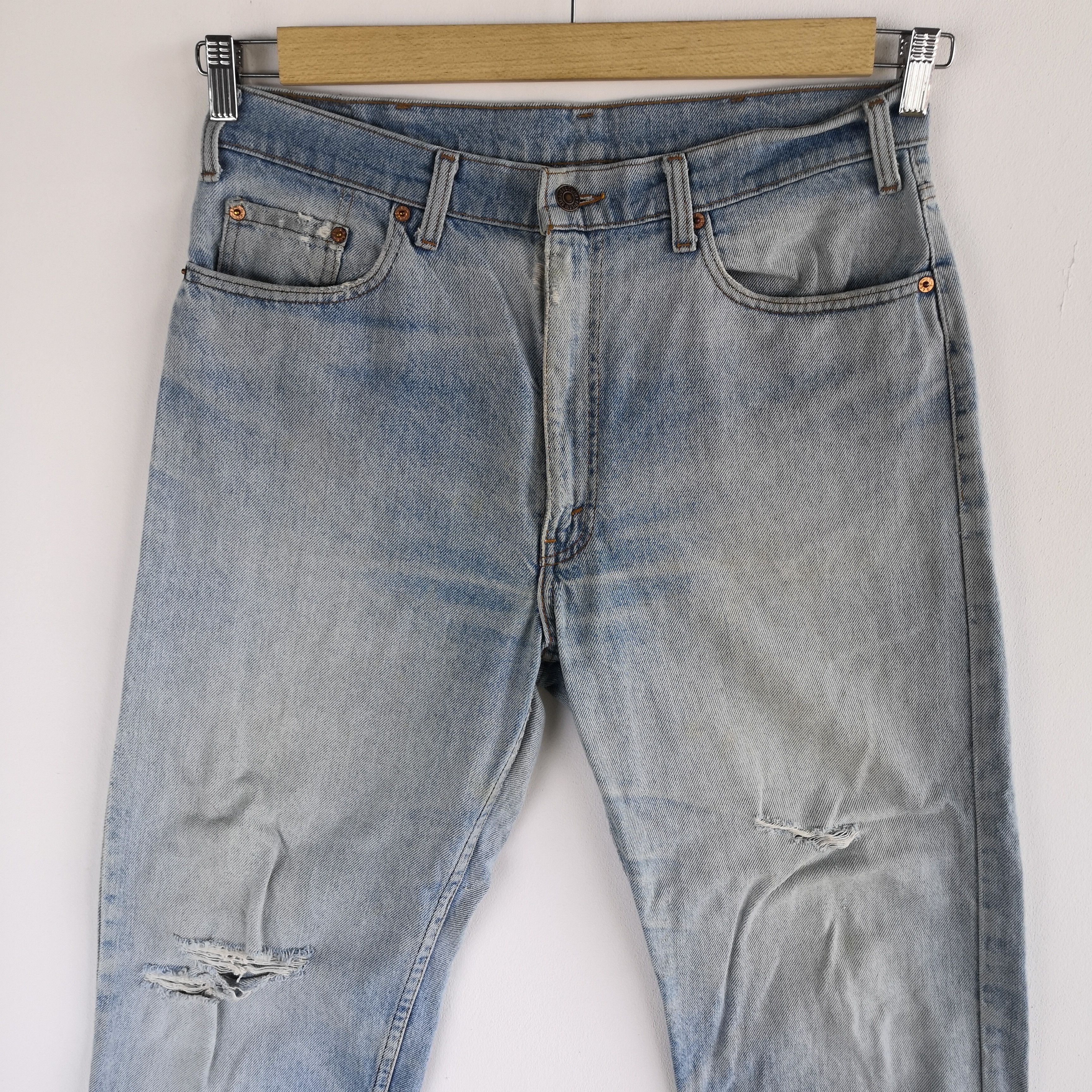 Levi's Washed Faded Vintage Levis 510 Jeans Distressed Levi's Denim Size US 34 / EU 50 - 4 Thumbnail