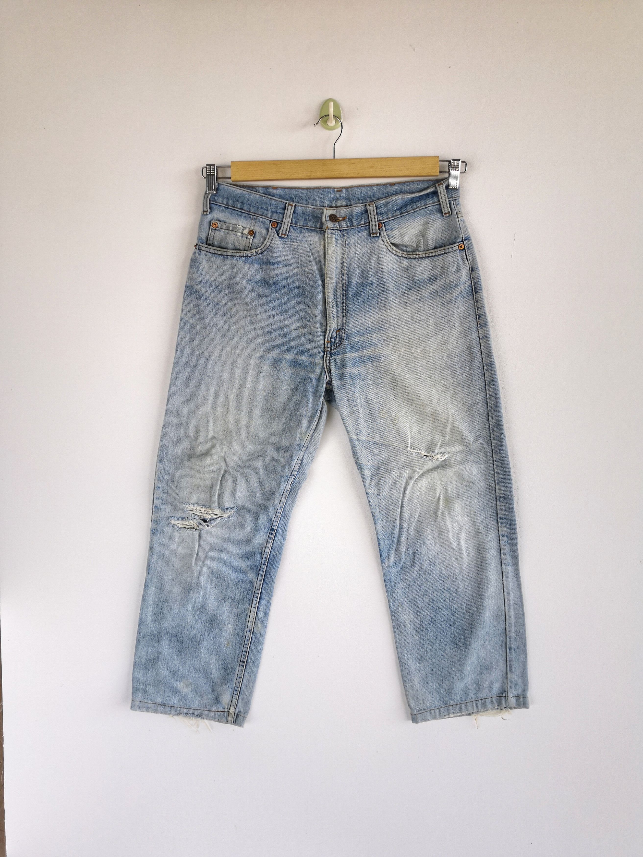 Levi's Washed Faded Vintage Levis 510 Jeans Distressed Levi's Denim Size US 34 / EU 50 - 1 Thumbnail