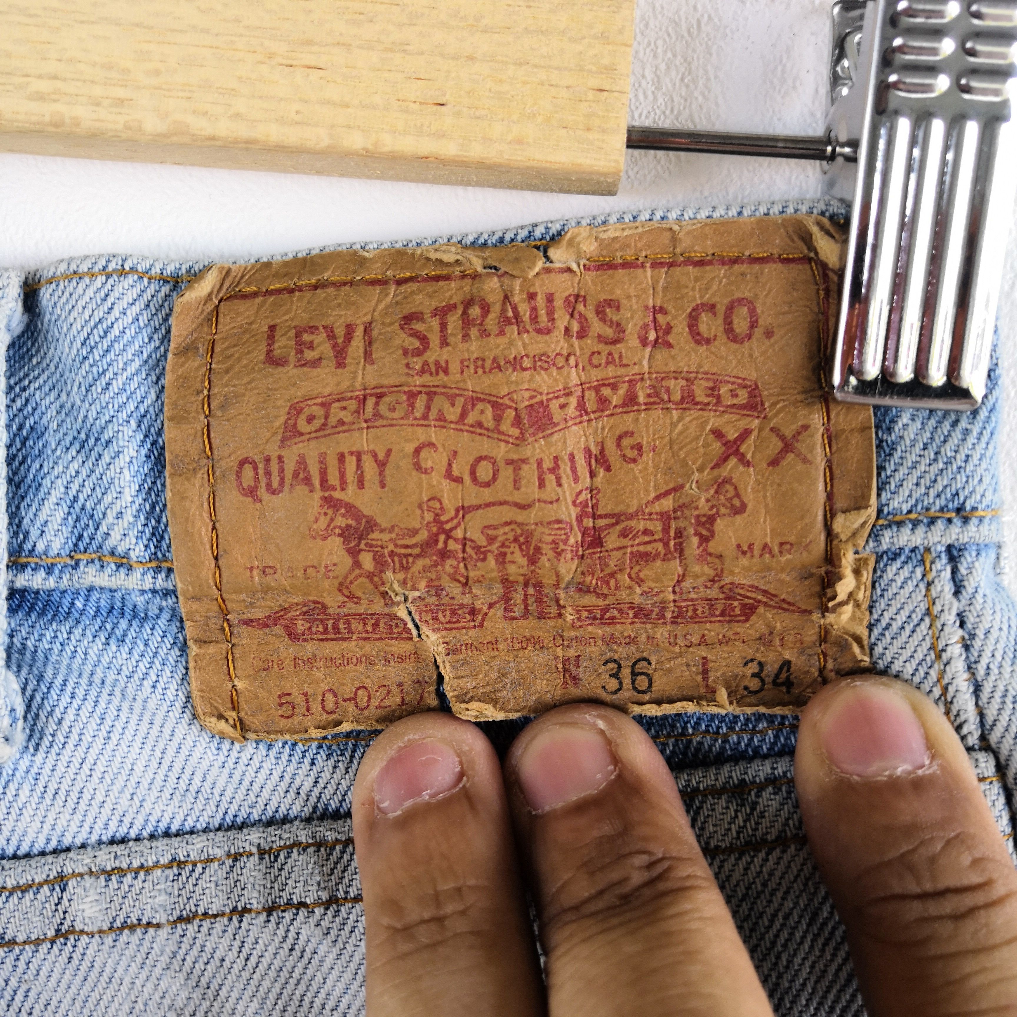 Levi's Washed Faded Vintage Levis 510 Jeans Distressed Levi's Denim Size US 34 / EU 50 - 9 Thumbnail