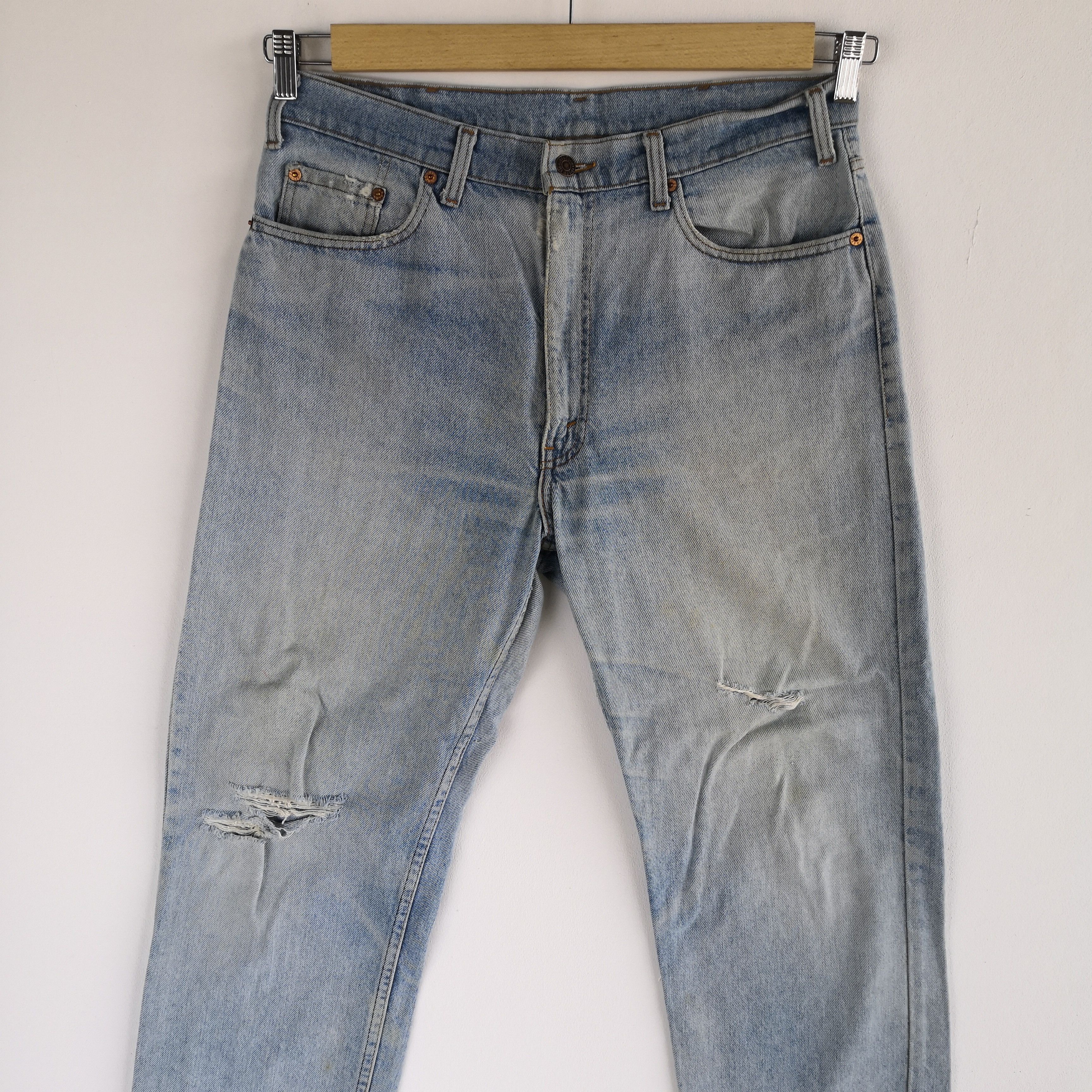 Levi's Washed Faded Vintage Levis 510 Jeans Distressed Levi's Denim Size US 34 / EU 50 - 5 Thumbnail