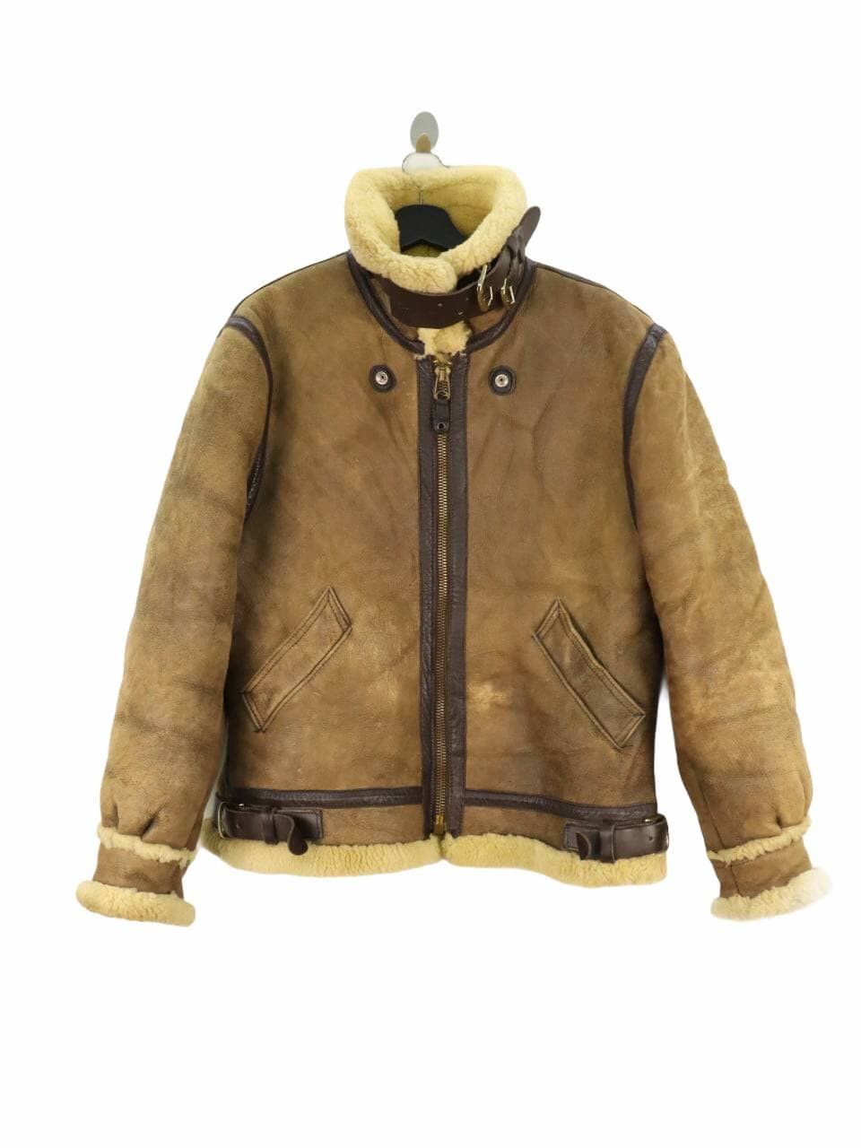 Golden Bear Vtg. Golden Bear B-3 Sheepskin Aviator Bomber Flight Jacket ...