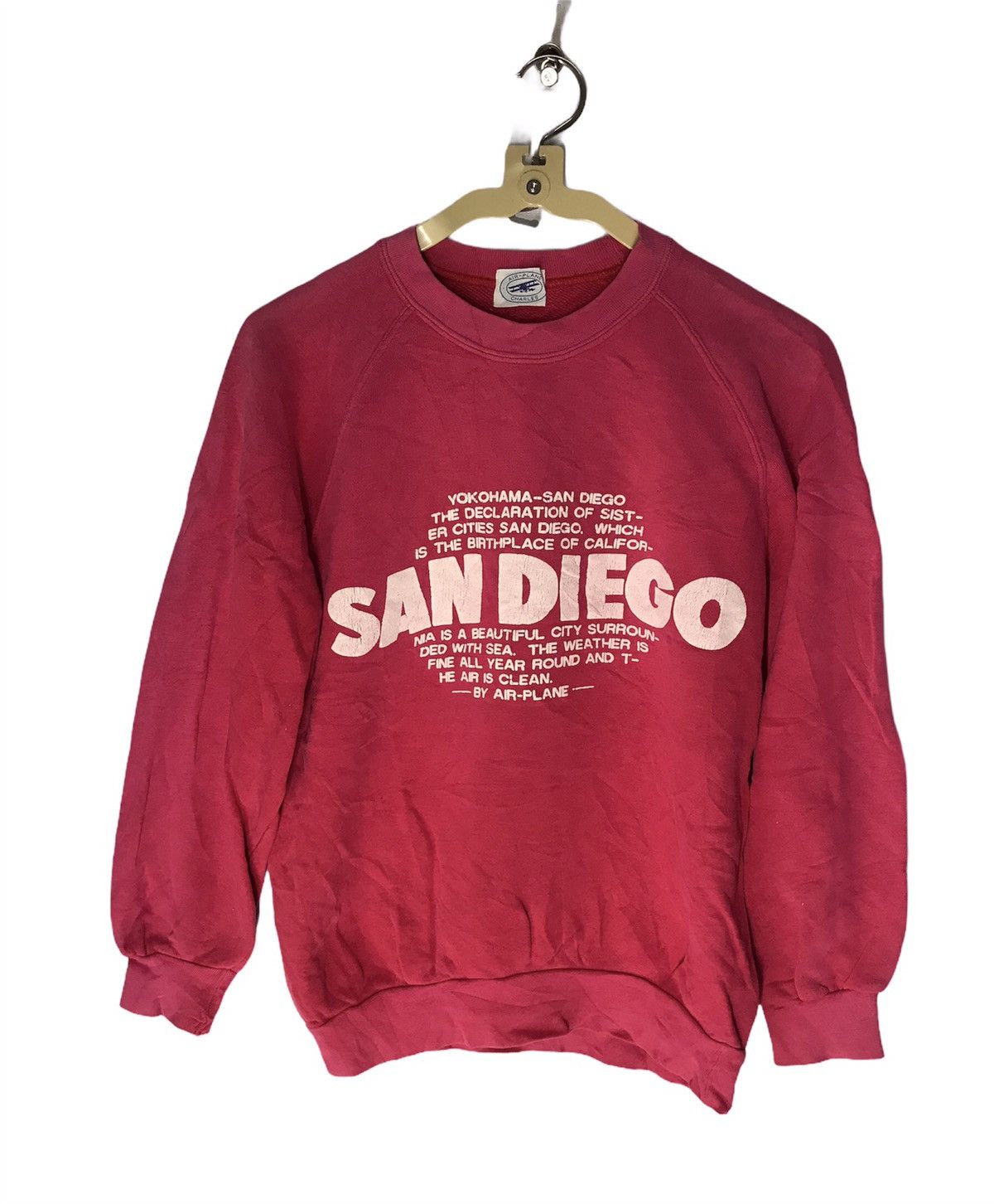 San Diego air plane charles crewneck sweashirt