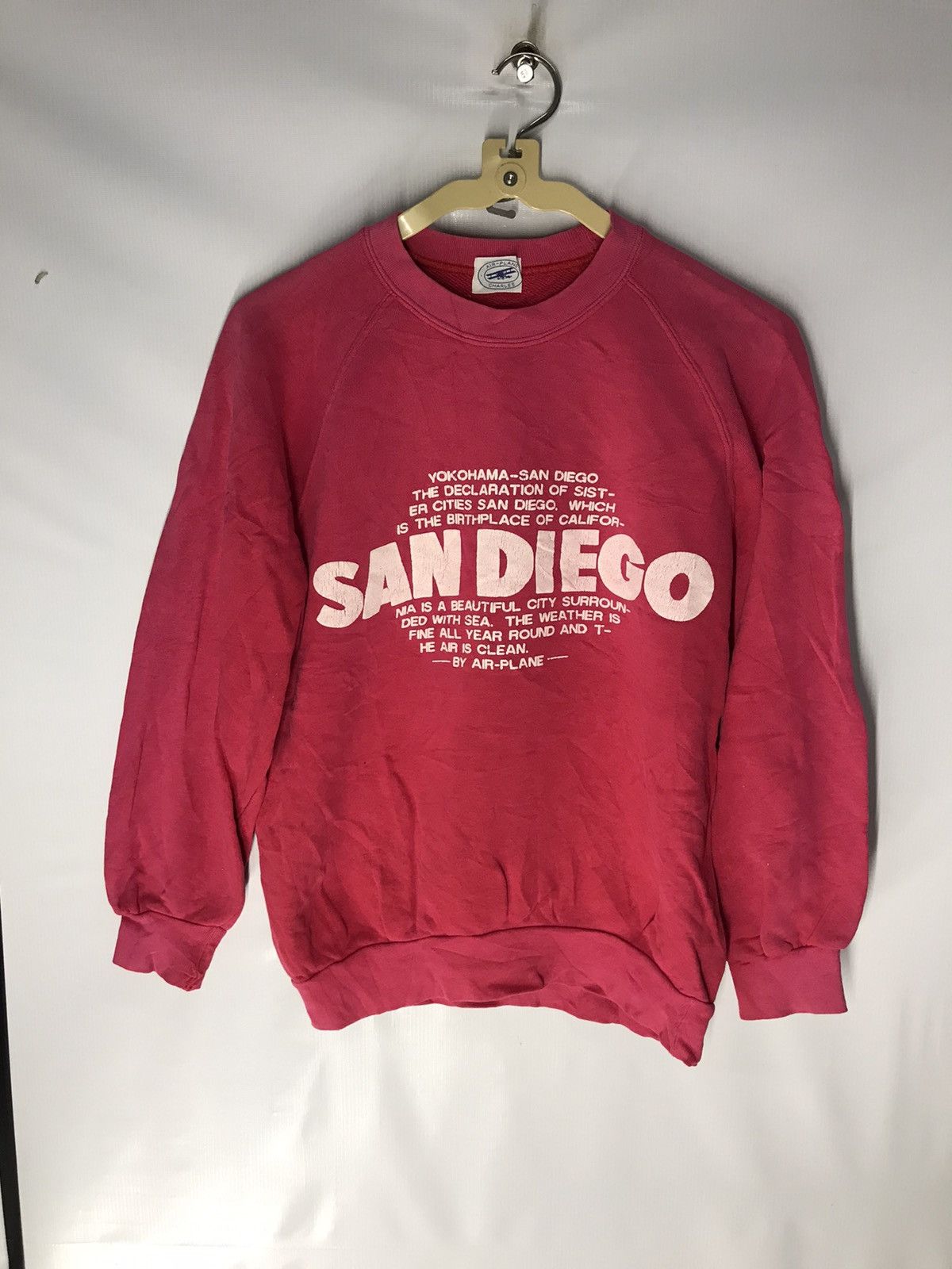 Japanese Brand × Vintage San Diego air plane charles crewneck sweashirt Size US S / EU 44-46 / 1 - 5 Thumbnail