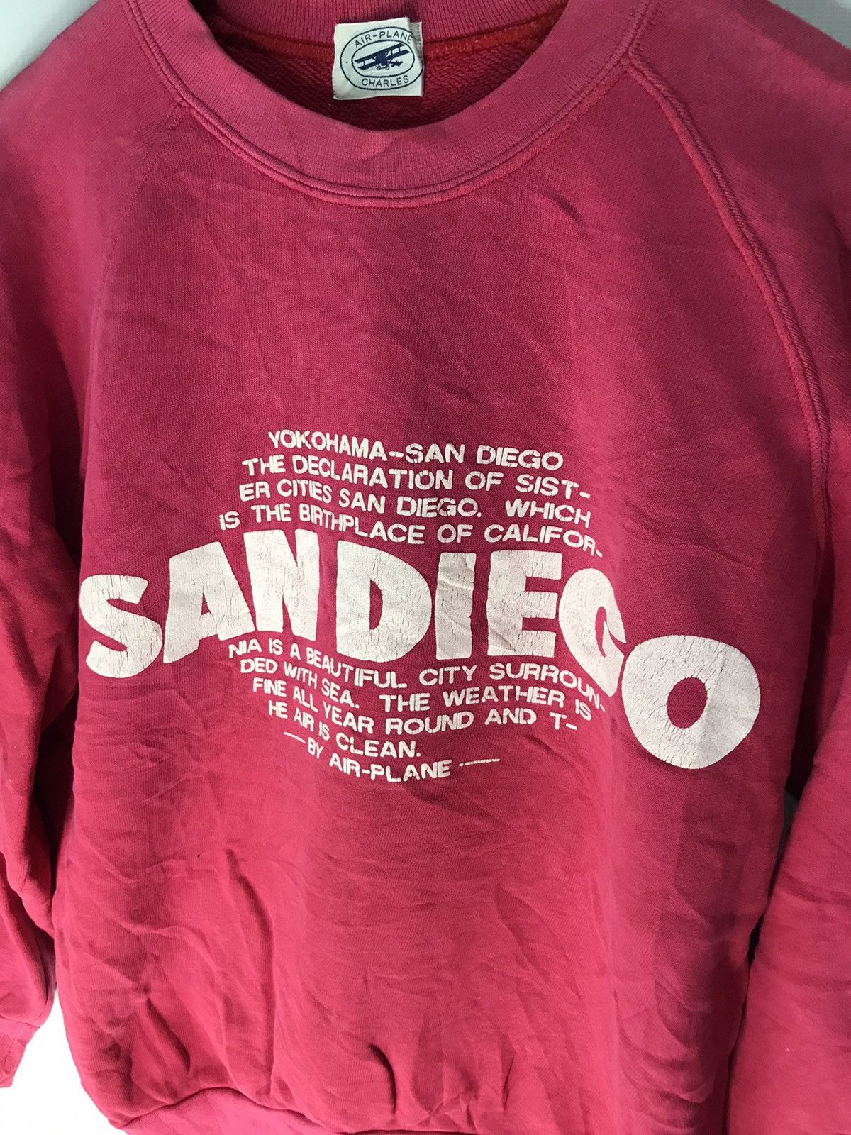 Japanese Brand × Vintage San Diego air plane charles crewneck sweashirt Size US S / EU 44-46 / 1 - 4 Thumbnail