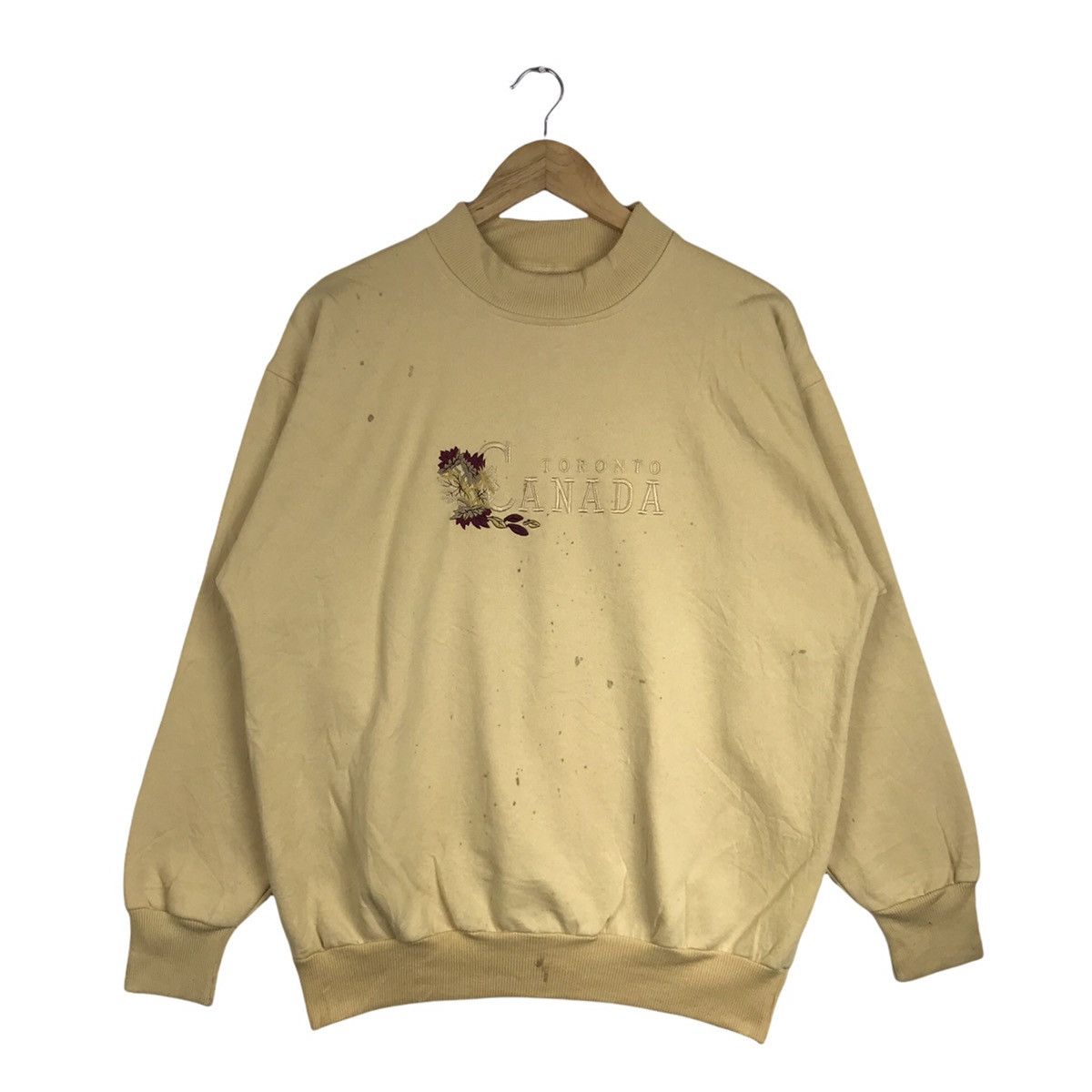 Vintage Vintage 90s Toronto Canada Distressed Sweatshirt Size US M / EU 48-50 / 2 - 1 Thumbnail