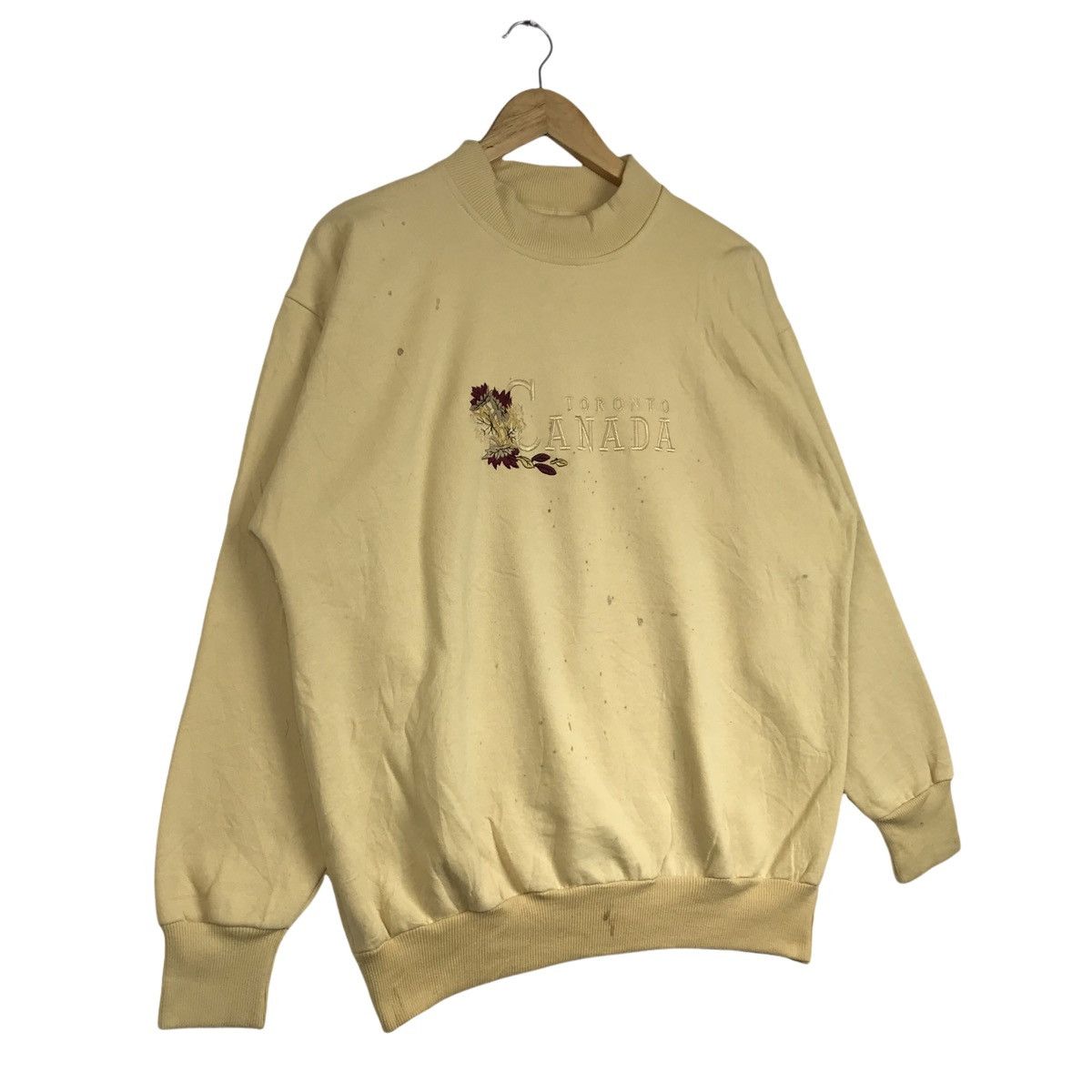 Vintage Vintage 90s Toronto Canada Distressed Sweatshirt Size US M / EU 48-50 / 2 - 3 Thumbnail