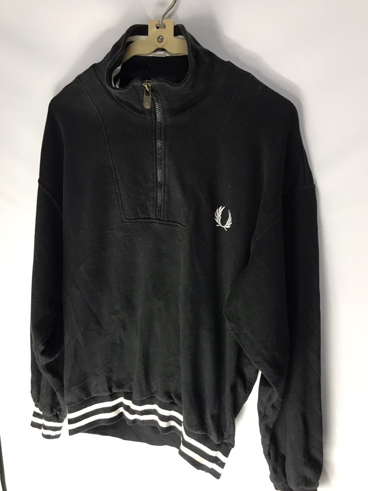 Fred Perry × Japanese Brand × Vintage Vintage Fred perry embroidered logo half zipper sweatshirt Size US M / EU 48-50 / 2 - 6 Thumbnail