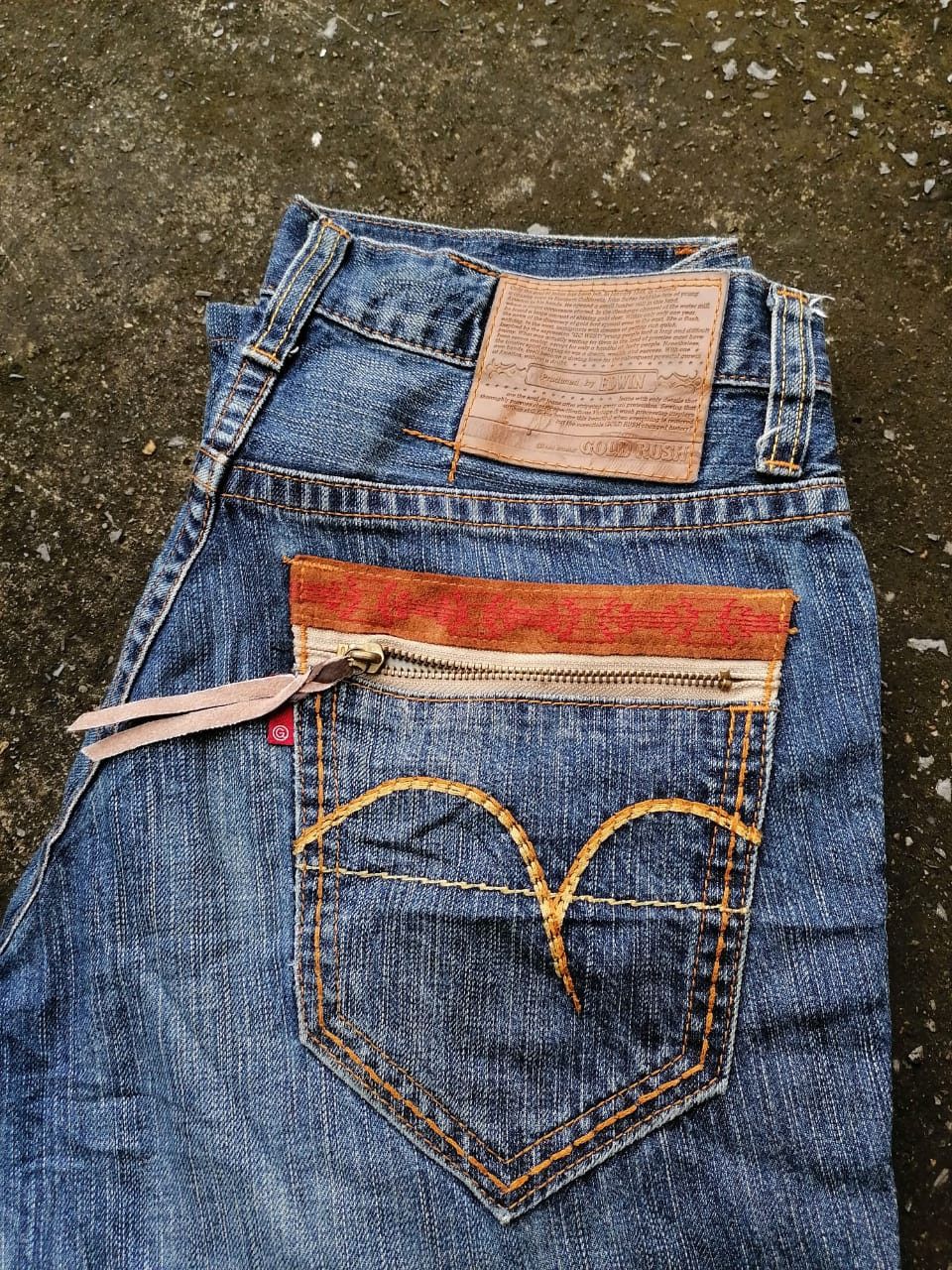 Edwin Edwin Gold Rush Denim Jeans Size US 33 - 5 Thumbnail