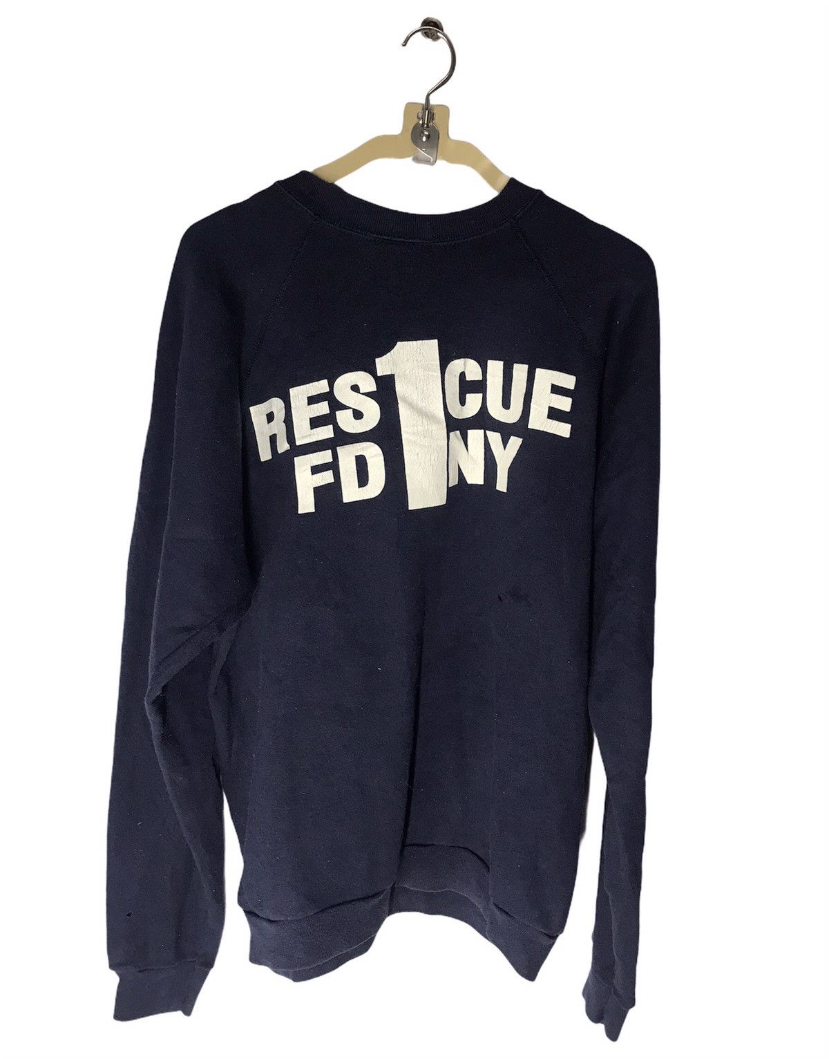 Velva Sheen × Vintage Vintage rescue F.D.N.Y crewneck sweatshirt by velva sheen Size US L / EU 52-54 / 3 - 2 Thumbnail