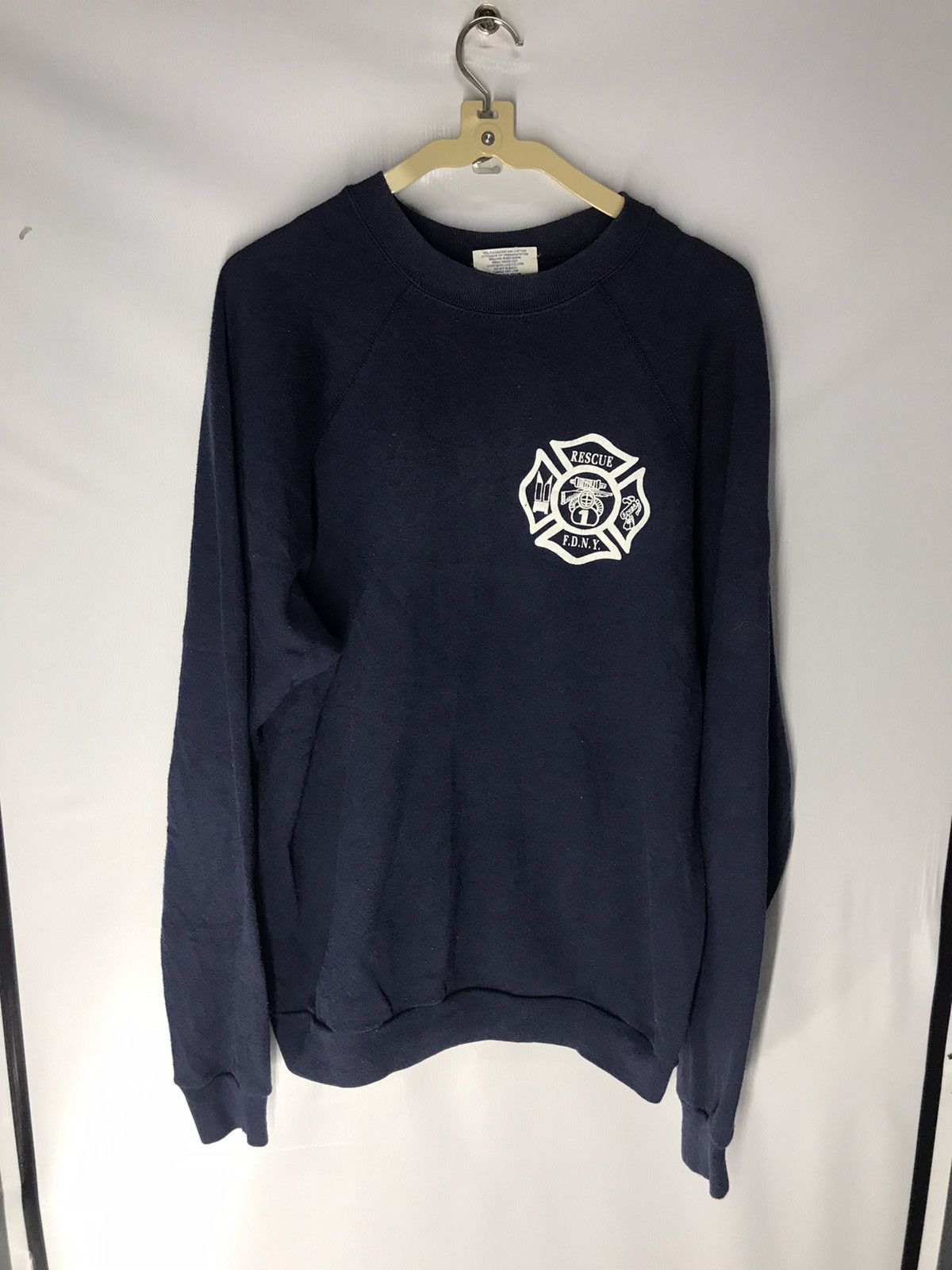 Velva Sheen × Vintage Vintage rescue F.D.N.Y crewneck sweatshirt by velva sheen Size US L / EU 52-54 / 3 - 5 Thumbnail
