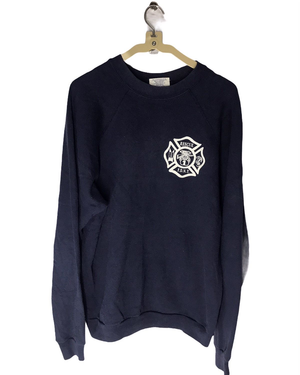 Velva Sheen × Vintage Vintage rescue F.D.N.Y crewneck sweatshirt by velva sheen Size US L / EU 52-54 / 3 - 1 Thumbnail