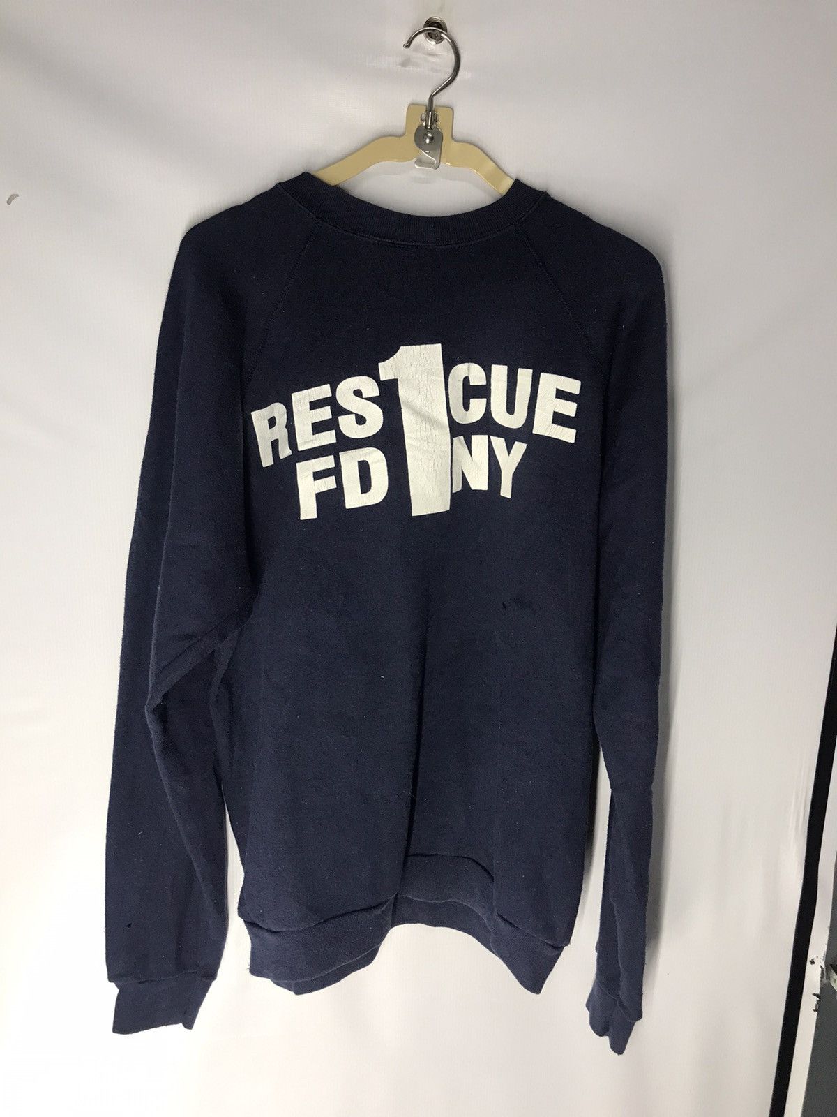 Velva Sheen × Vintage Vintage rescue F.D.N.Y crewneck sweatshirt by velva sheen Size US L / EU 52-54 / 3 - 6 Thumbnail