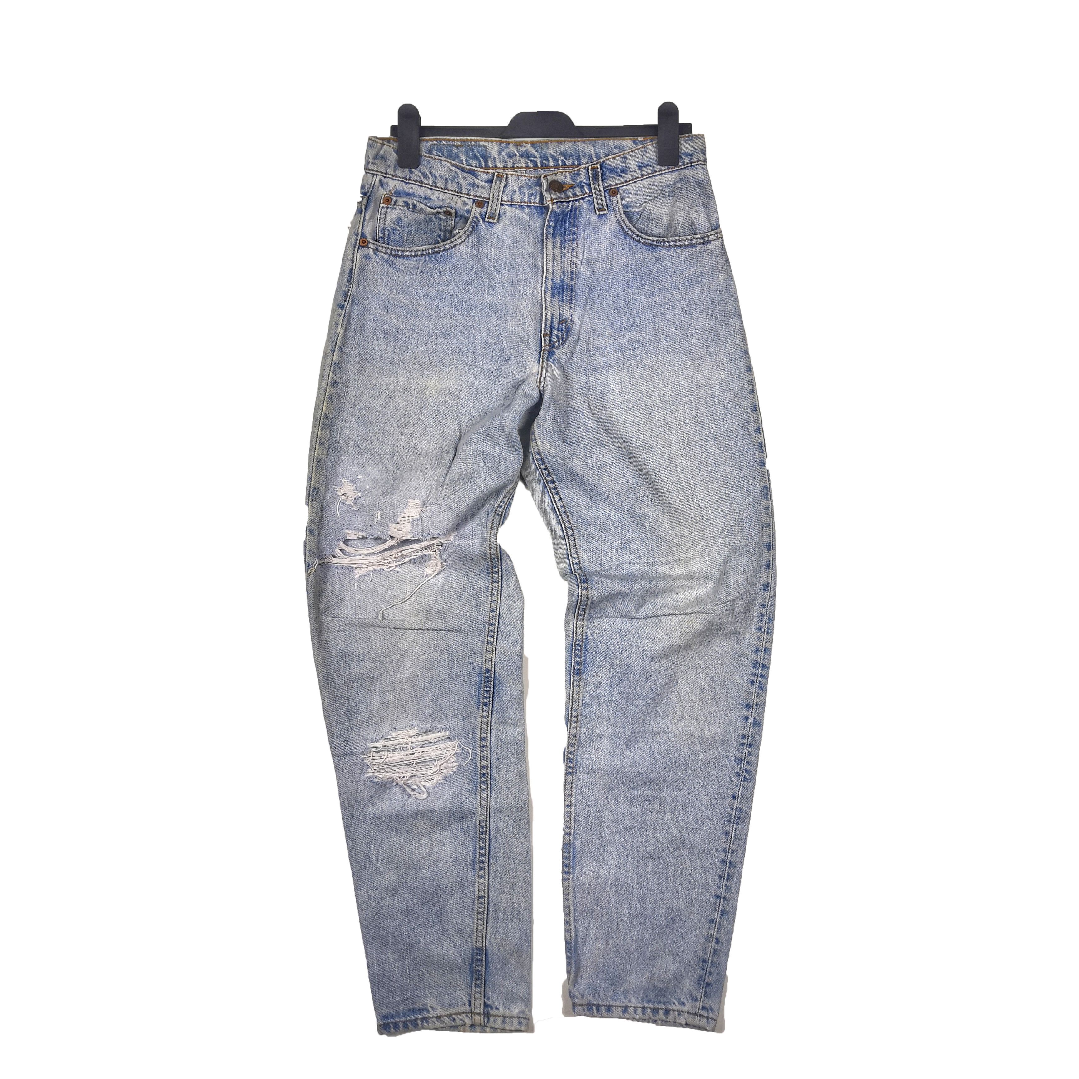 Levi's Vtg Distressed Levis 550 Denim Levi's Faded Light Wash Jeans Size US 30 / EU 46 - 1 Thumbnail