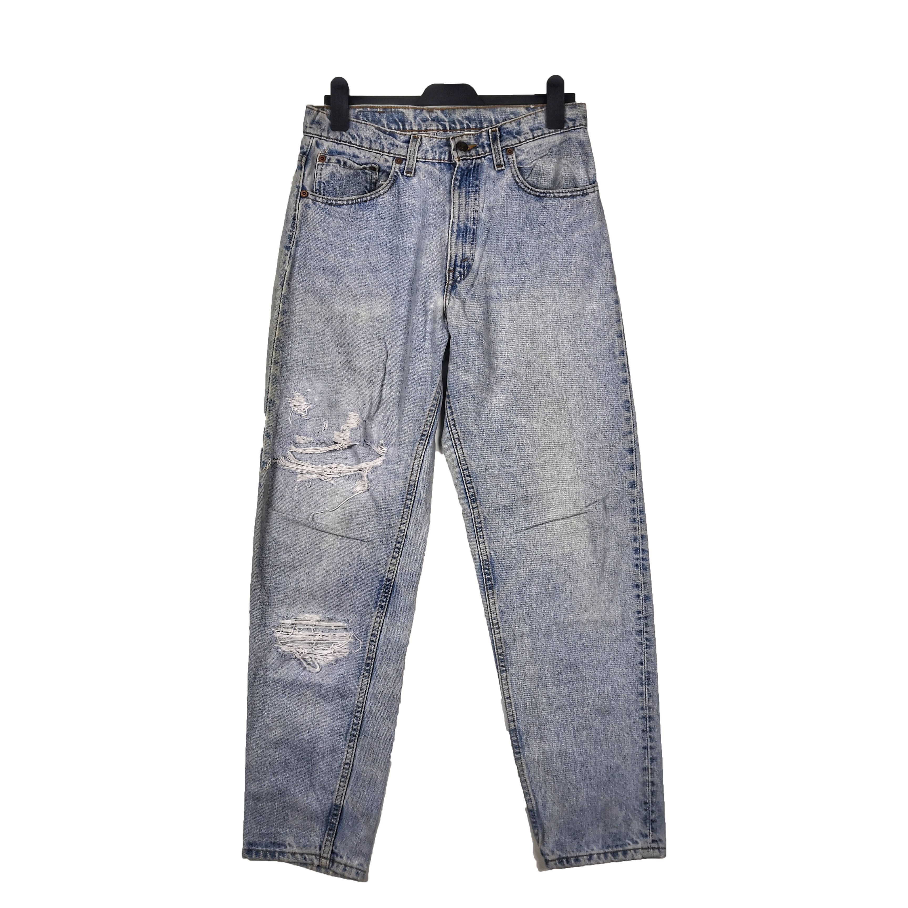 Levi's Vtg Distressed Levis 550 Denim Levi's Faded Light Wash Jeans Size US 30 / EU 46 - 3 Thumbnail