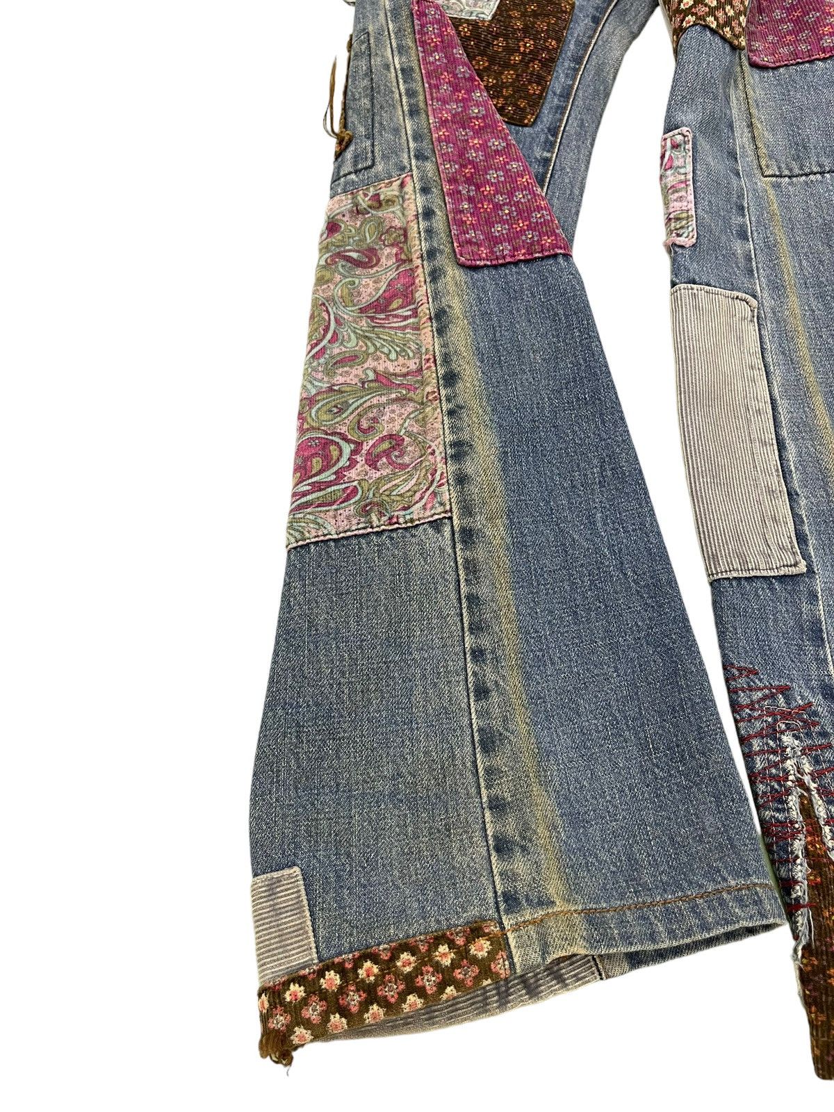 Hysteric Glamour Flare Jeans Vtg Hysteric Glamour Denim Patchwork Slim 1🟦9 Size US 27 - 21 Thumbnail