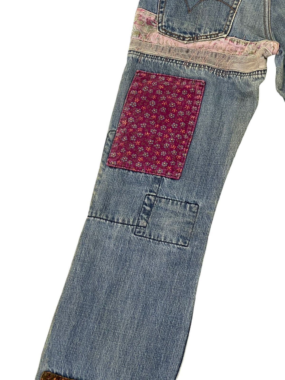 Hysteric Glamour Flare Jeans Vtg Hysteric Glamour Denim Patchwork Slim 1🟦9 Size US 27 - 16 Thumbnail