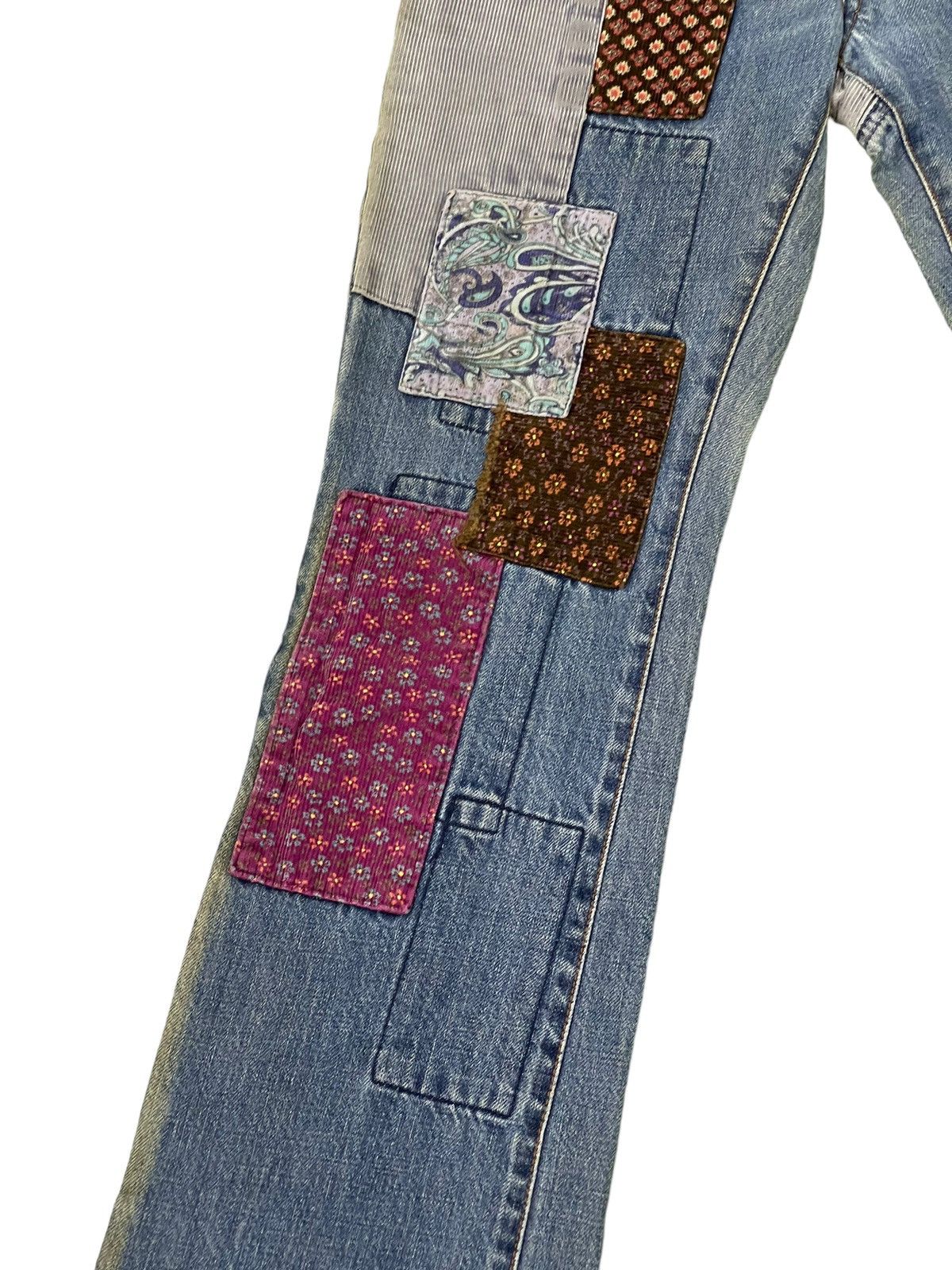 Hysteric Glamour Flare Jeans Vtg Hysteric Glamour Denim Patchwork Slim 1🟦9 Size US 27 - 6 Thumbnail