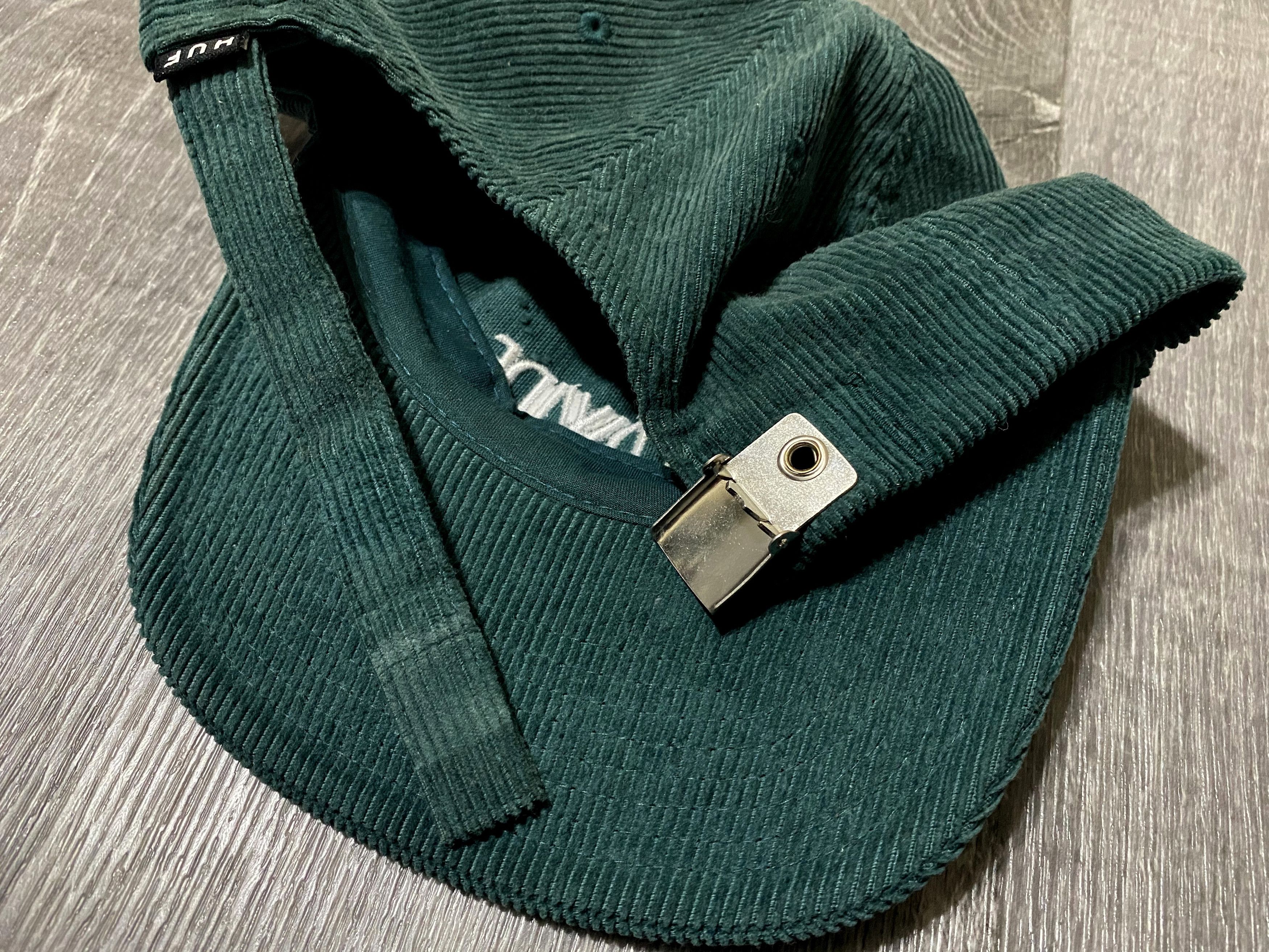 Huf 2x Huf Cap Hat Set Snapback Green Blue Velvet Corduroy Wool Size ONE SIZE - 12 Thumbnail