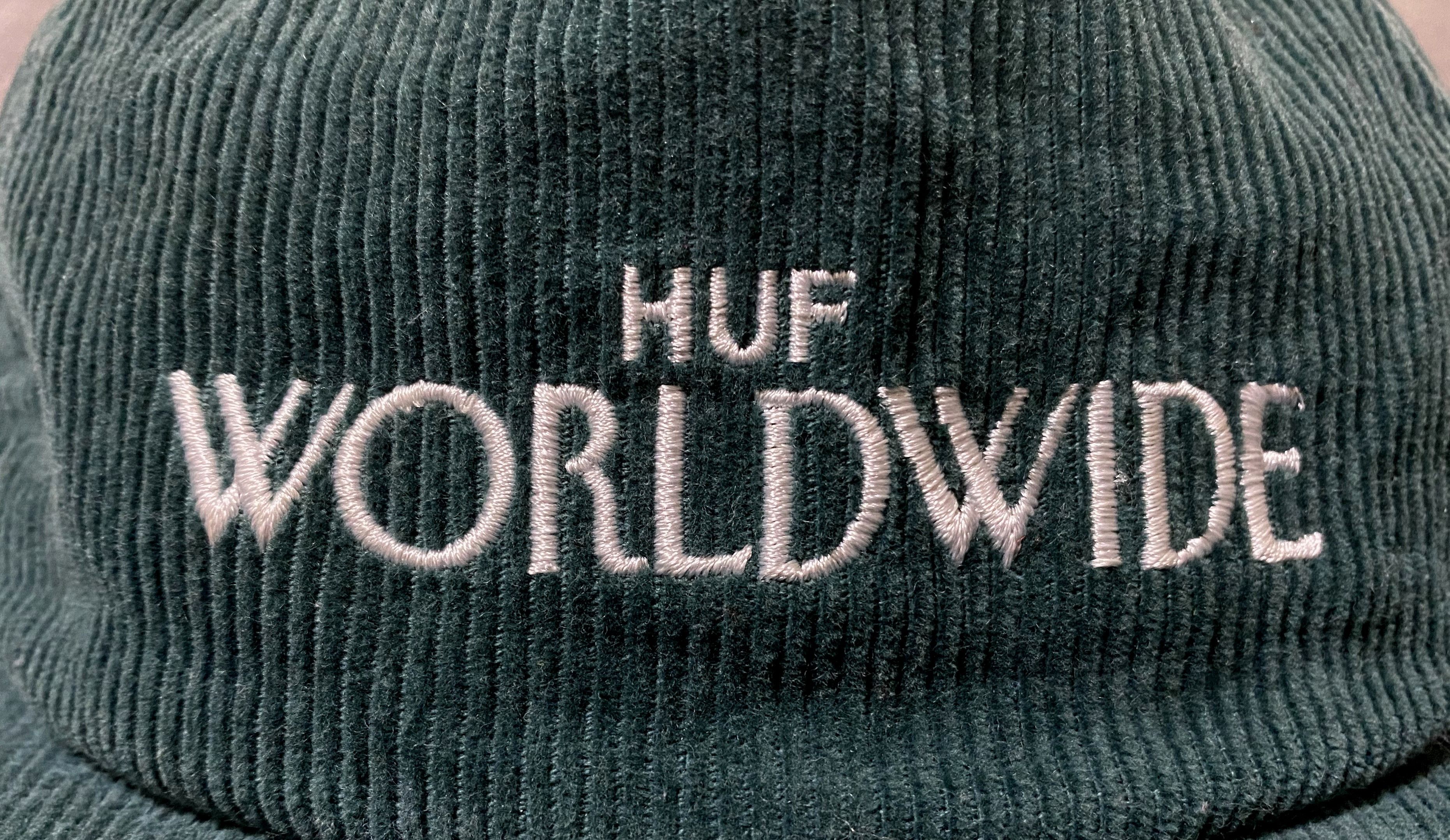 Huf 2x Huf Cap Hat Set Snapback Green Blue Velvet Corduroy Wool Size ONE SIZE - 3 Thumbnail