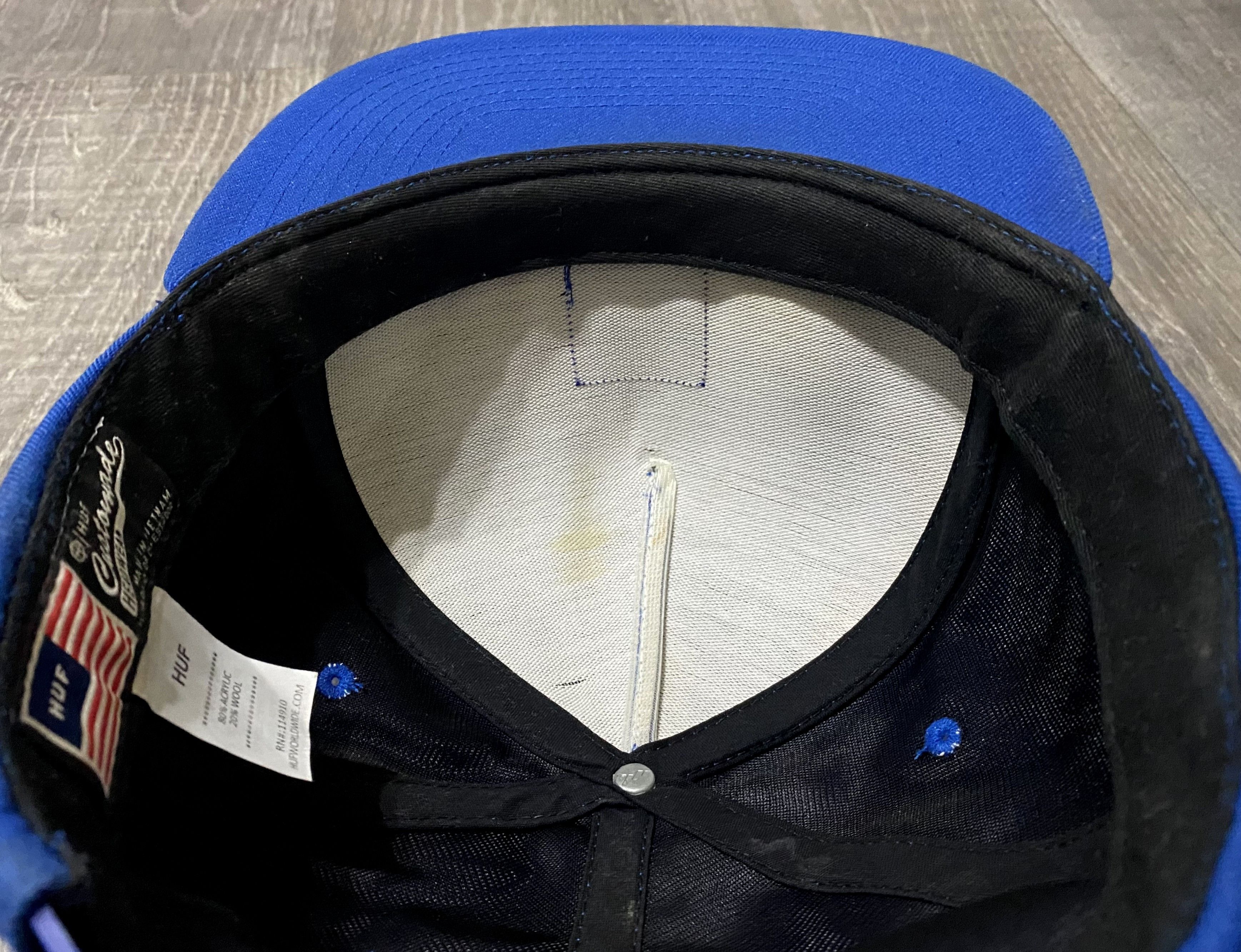 Huf 2x Huf Cap Hat Set Snapback Green Blue Velvet Corduroy Wool Size ONE SIZE - 22 Thumbnail