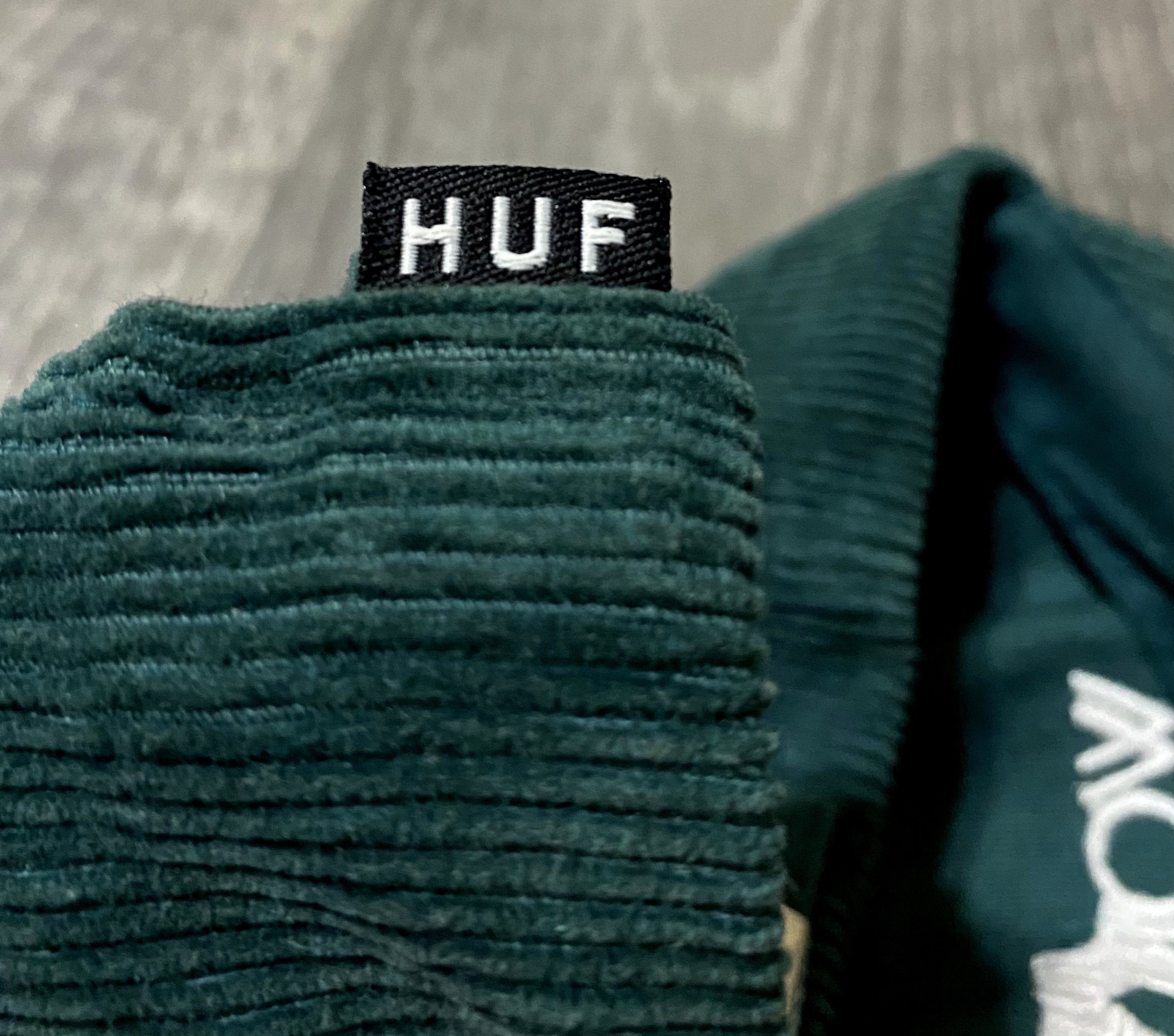 Huf 2x Huf Cap Hat Set Snapback Green Blue Velvet Corduroy Wool Size ONE SIZE - 10 Thumbnail