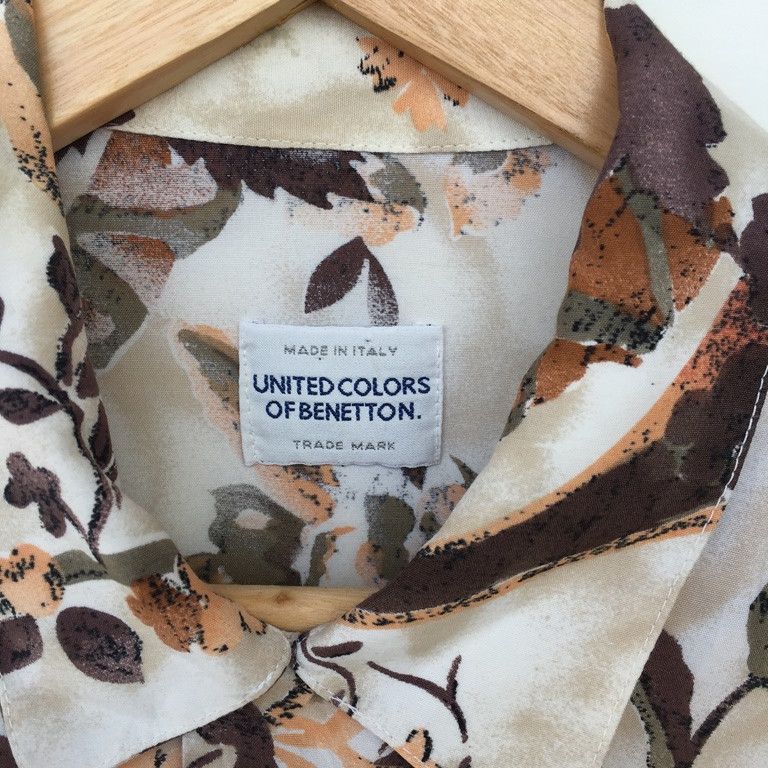 United Colors Of Benetton United Color of Benetton Hawaiian Shirt Floral Aloha Rare Size US L / EU 52-54 / 3 - 4 Thumbnail