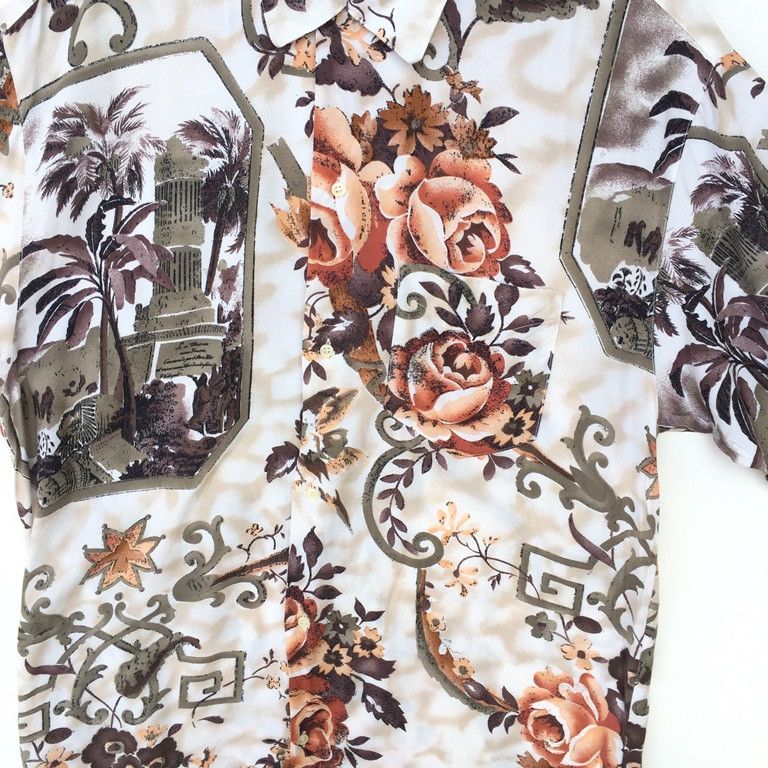 United Colors Of Benetton United Color of Benetton Hawaiian Shirt Floral Aloha Rare Size US L / EU 52-54 / 3 - 3 Thumbnail