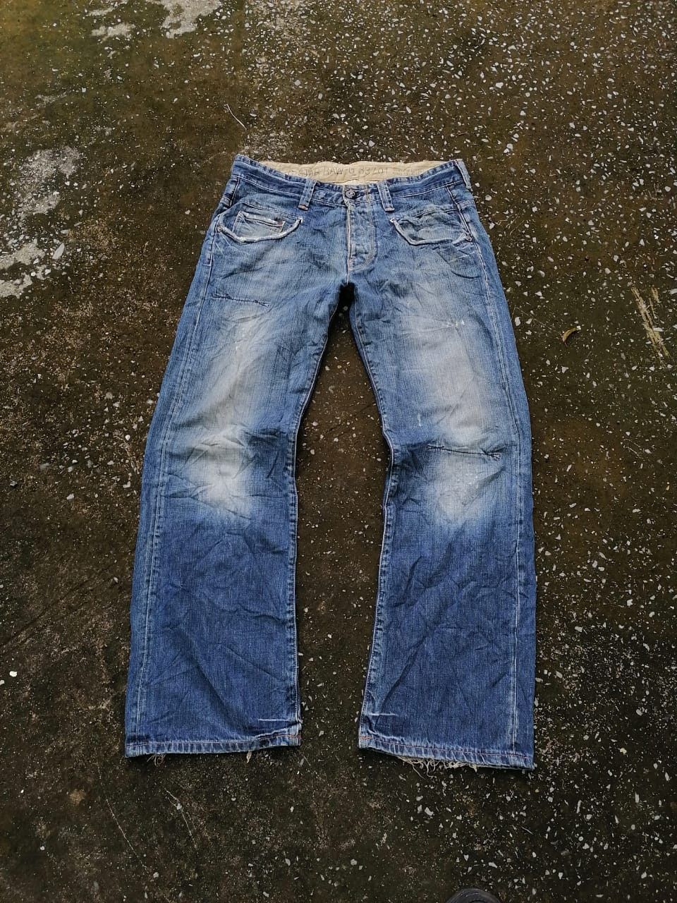 G-Star GStar Raw 3301 Fly Button Denim Jeans Size US 37 - 1 Thumbnail