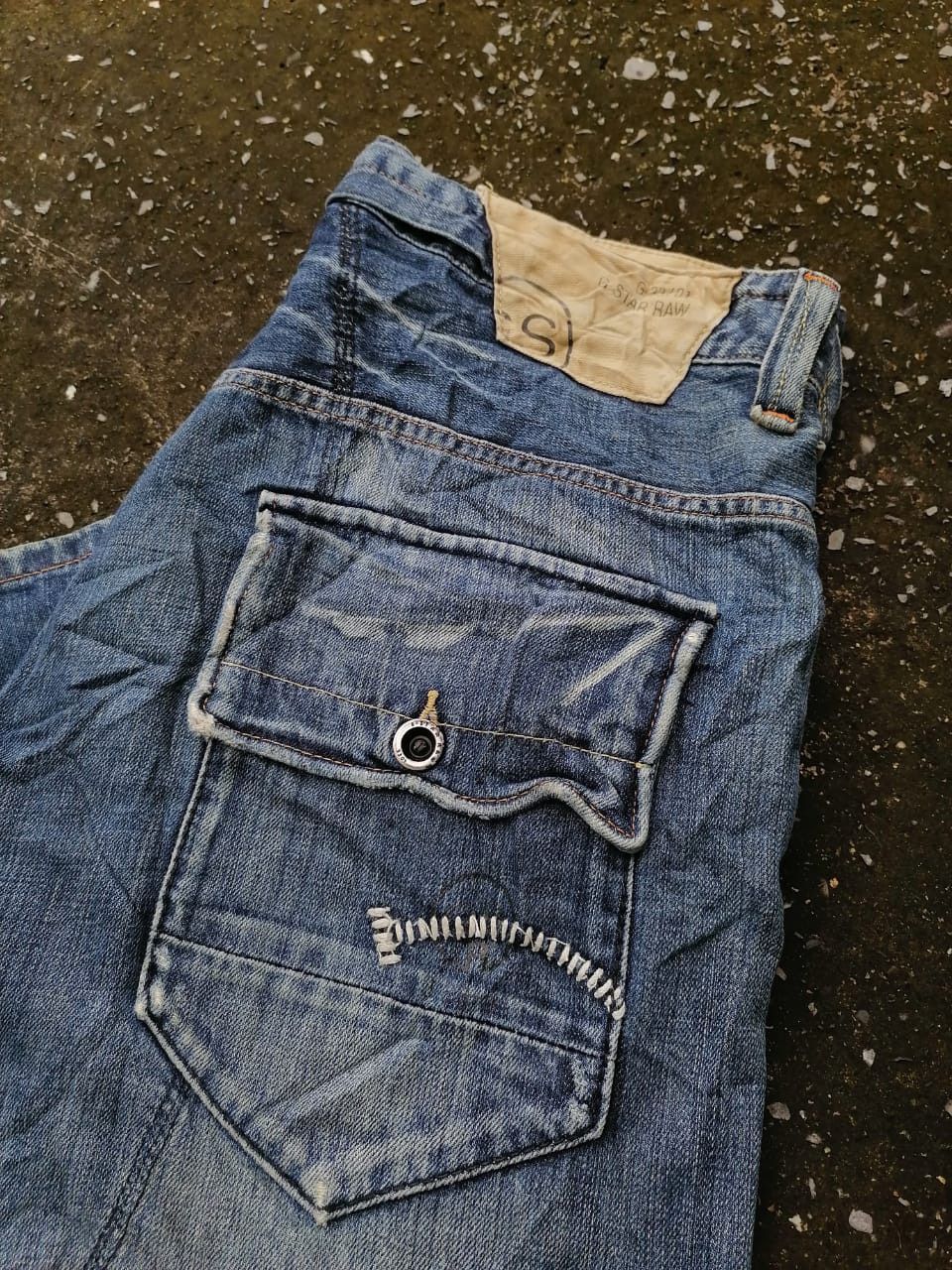 G-Star GStar Raw 3301 Fly Button Denim Jeans Size US 37 - 3 Thumbnail