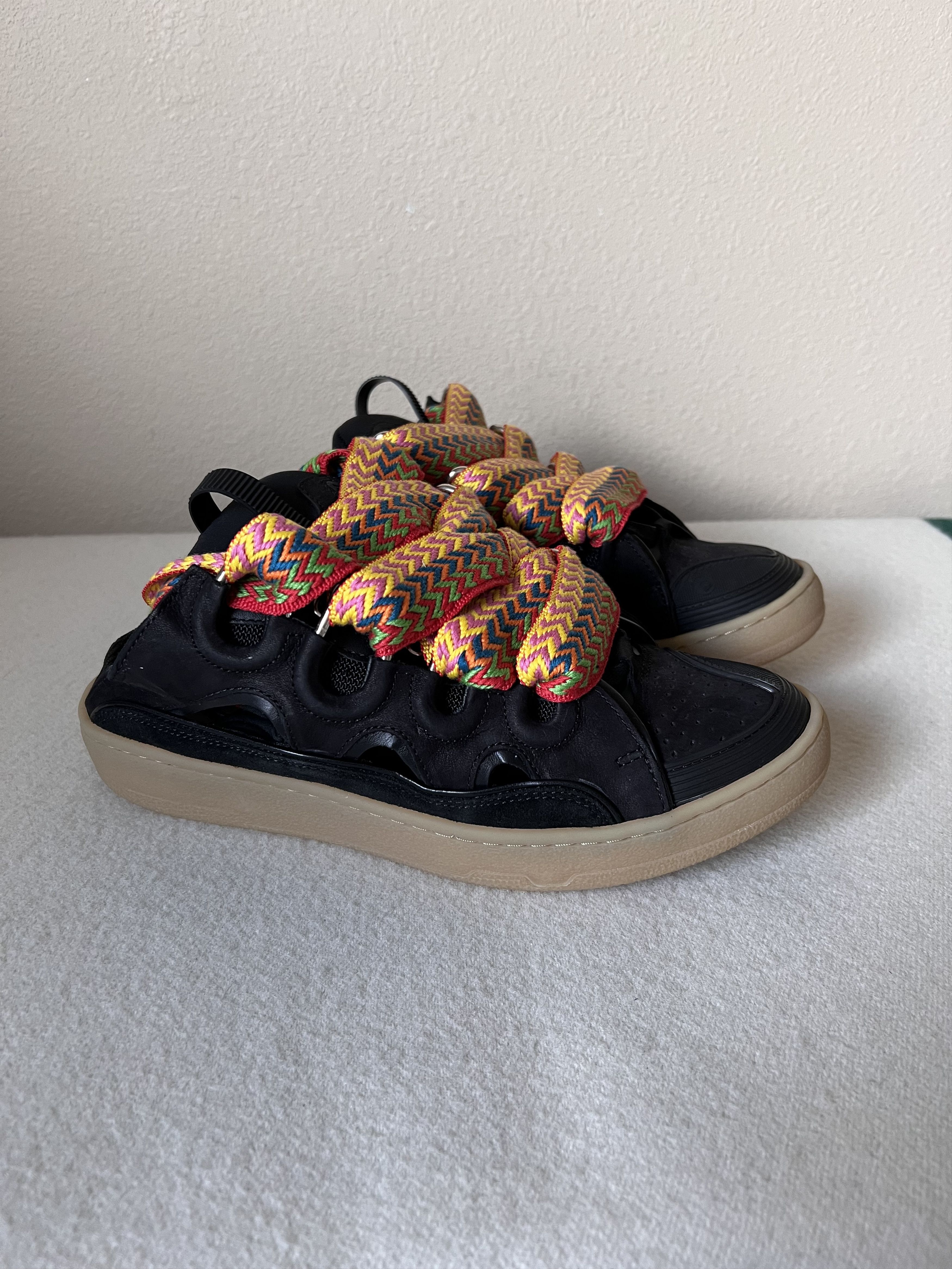 image of Lanvin Curb Mule Shoess In Black Shoes, Men's (Size 9)